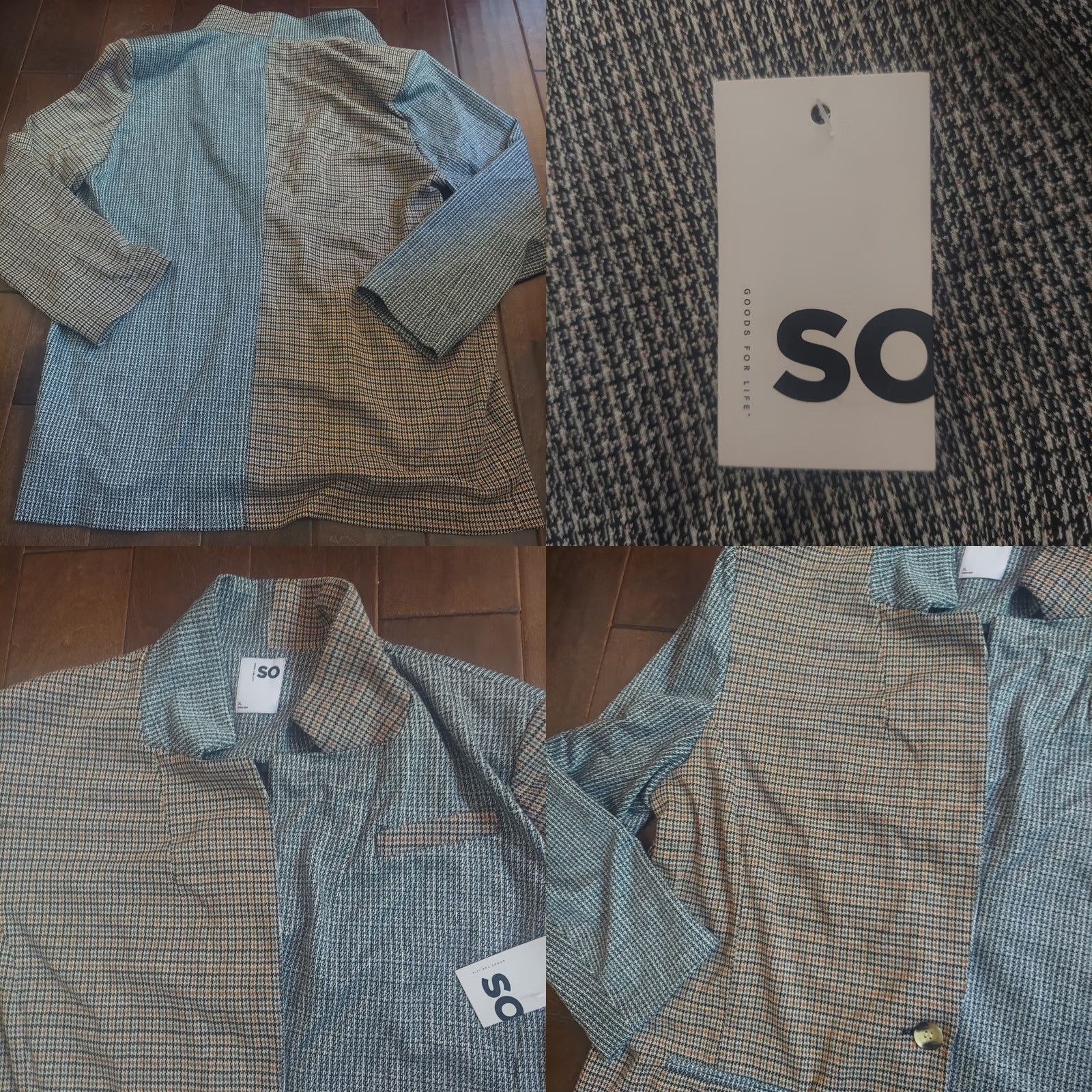 Vintage VINTAGE Sonoma Goods For Life Jacket Women XL Plaid Green Knit Blazer NWT Size XL / US 12-14 / IT 48-50 - 9 Thumbnail