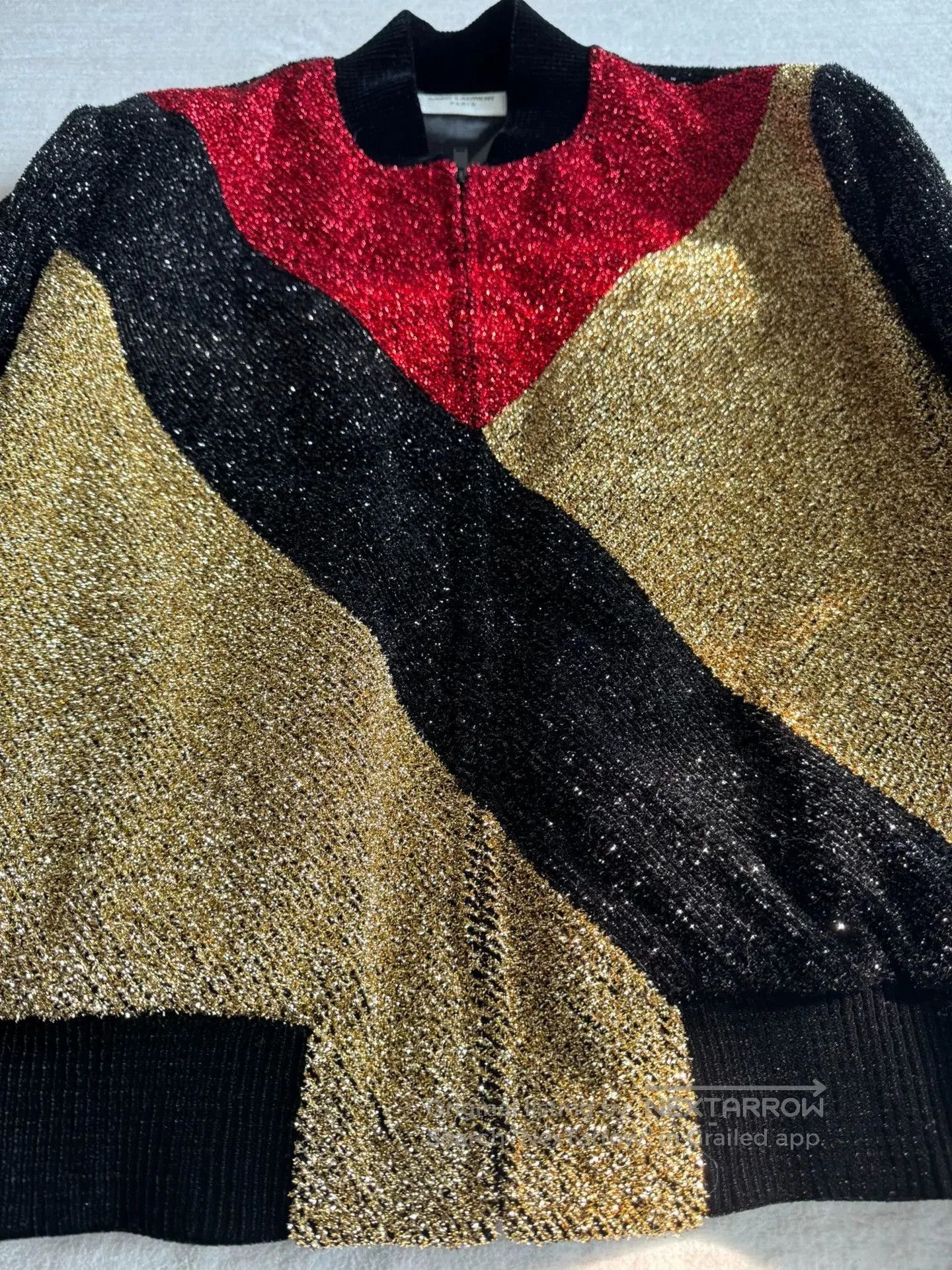 Saint Laurent Paris Saint Laurent Teddy Jacket with Metallic Threads. Size US M / EU 48-50 / 2 - 3 Thumbnail