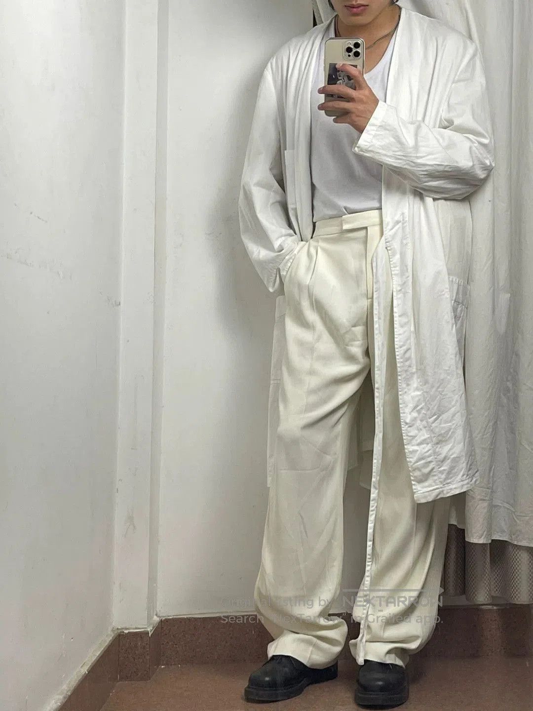 McQ Alexander McQueen Alexander McQueen Acetate Drape Trousers. Size US 26 / EU 42 - 8 Thumbnail