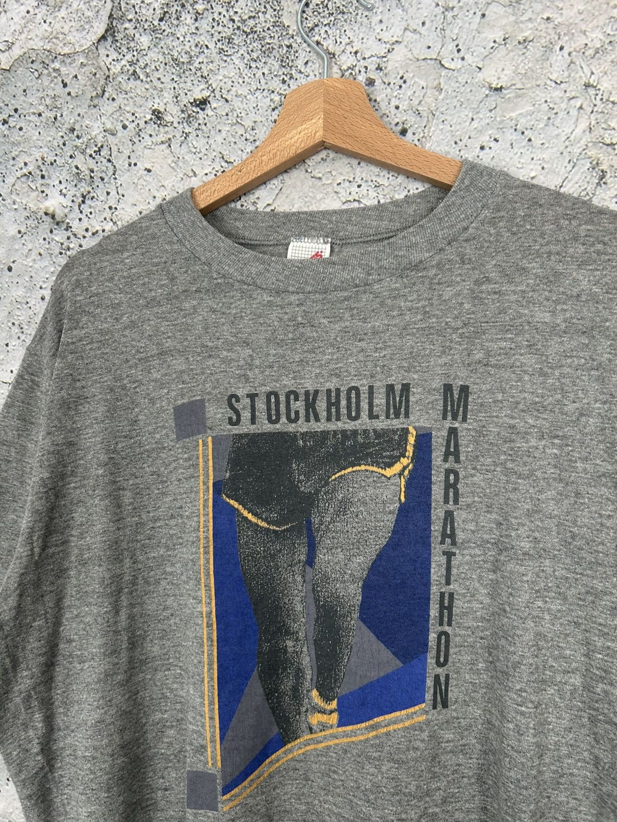 Vintage Vintage Stockholm Marathon 90s Single Stitich Archive Tee Size US L / EU 52-54 / 3 - 3 Thumbnail