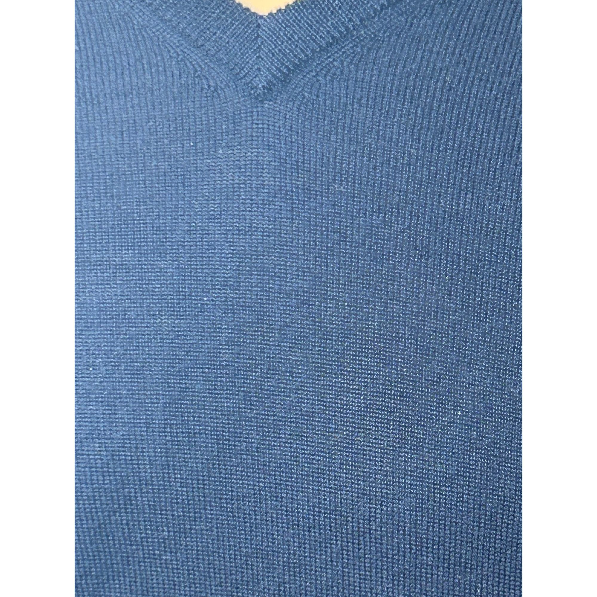 Gap Gap Men’s Sweater M Navy Blue Vintage Long Sleeve V-Neck Cla Size US M / EU 48-50 / 2 - 8 Thumbnail