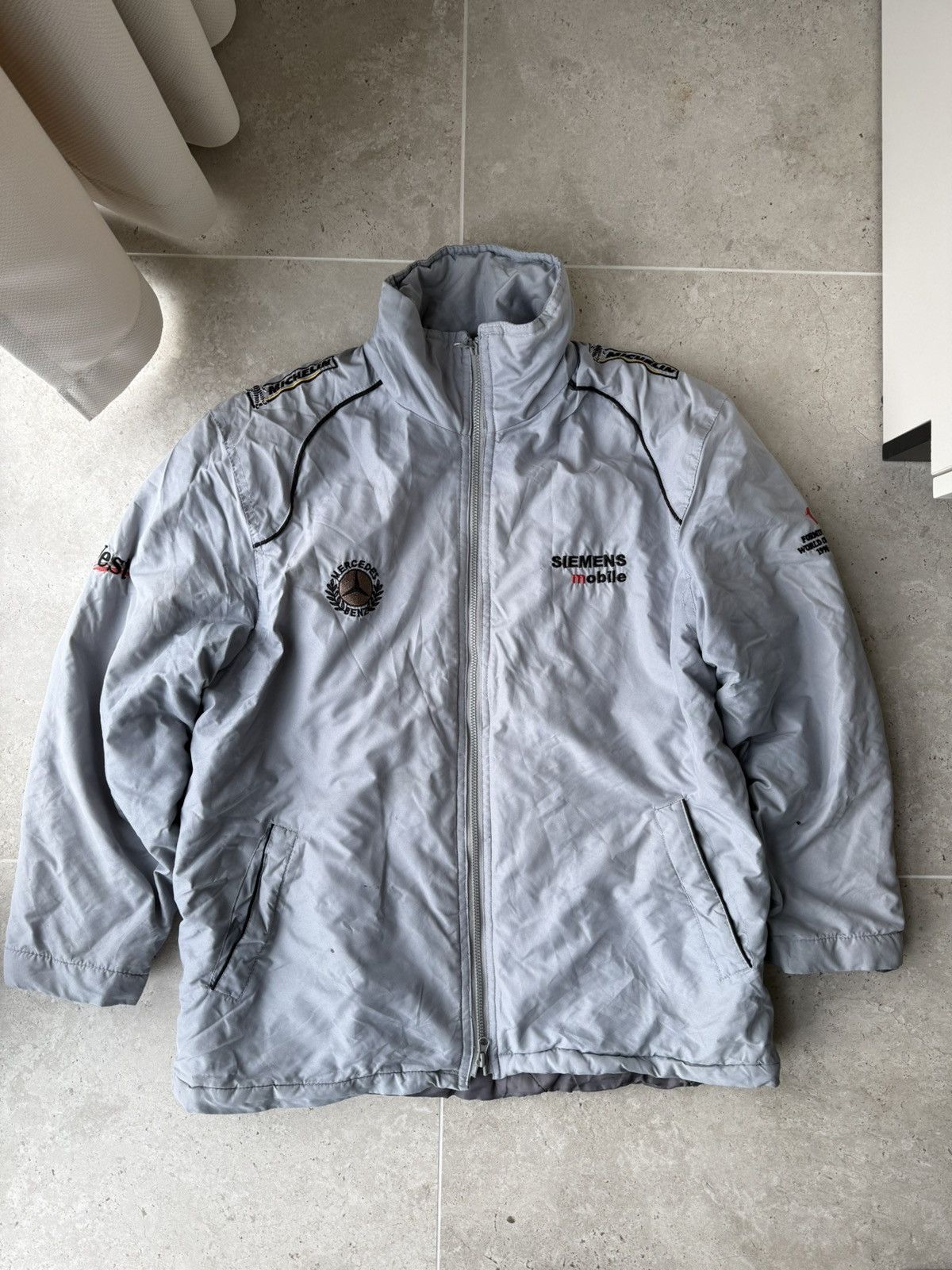 F1 Mercedes Benz Siemens Racing Jacket y2k