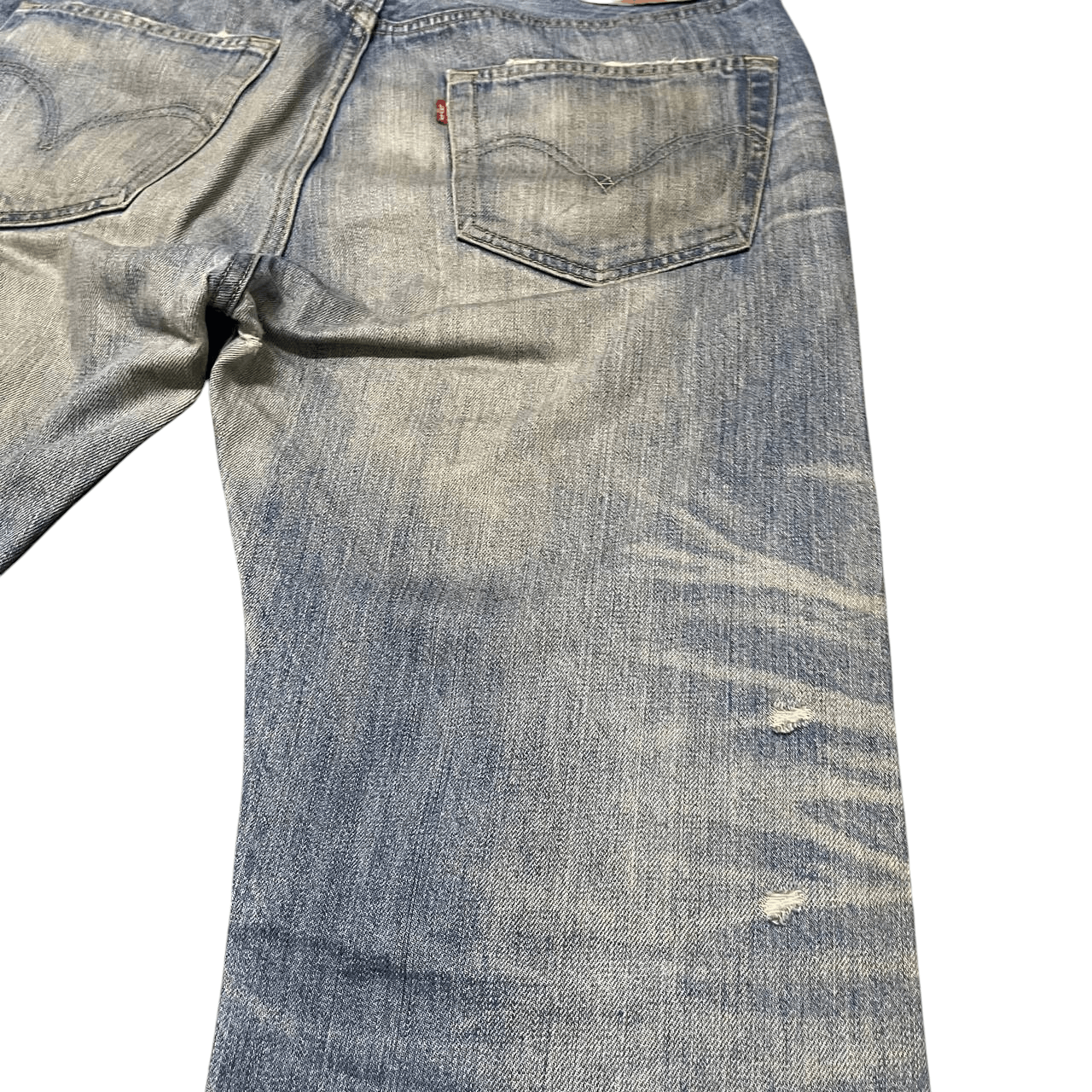 Levi's Vintage Levis 501 Distressed Denim Straight Leg Button Fly Size US 34 / EU 50 - 17 Thumbnail