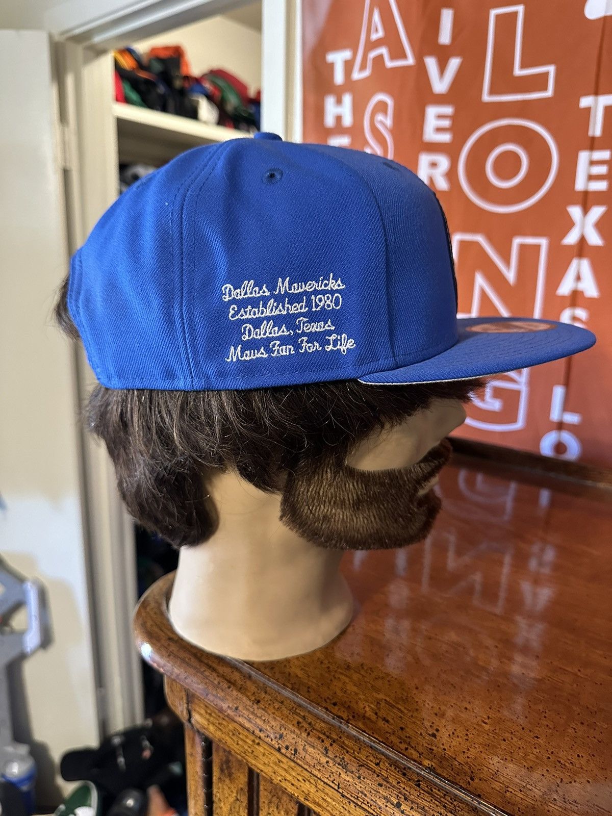 NBA × New Era × Vintage Vintage NBA New Era Dallas Mavericks “triple blue” hat 00s Size ONE SIZE - 3 Thumbnail