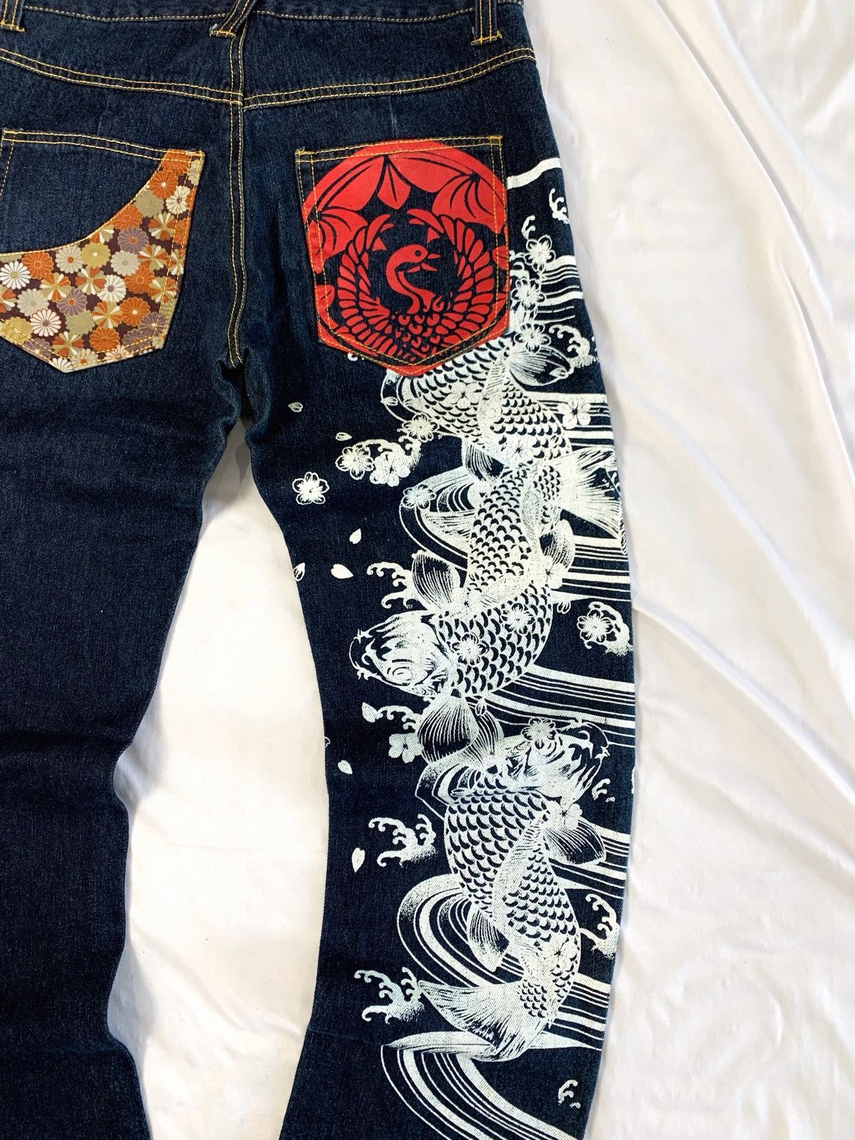 Japanese Brand japanese brand koi sukajan denim japan Size US 29 - 9 Thumbnail