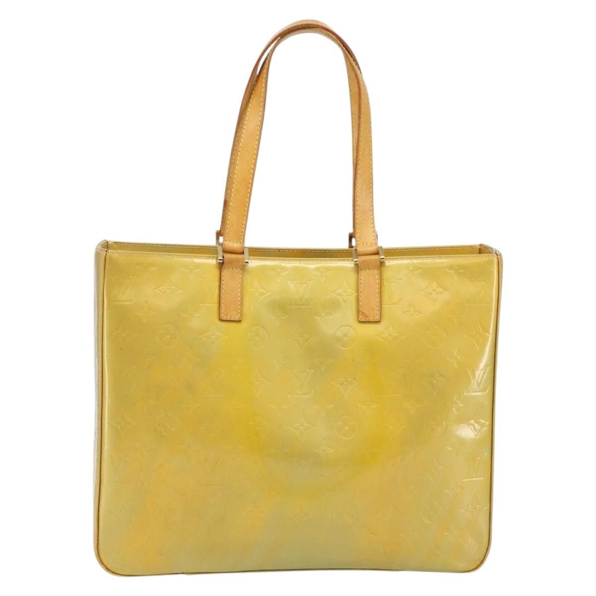 Louis Vuitton LOUIS VUITTON Monogram Vernis Columbus Tote Bag Gris M91028 Size ONE SIZE - 2 Thumbnail