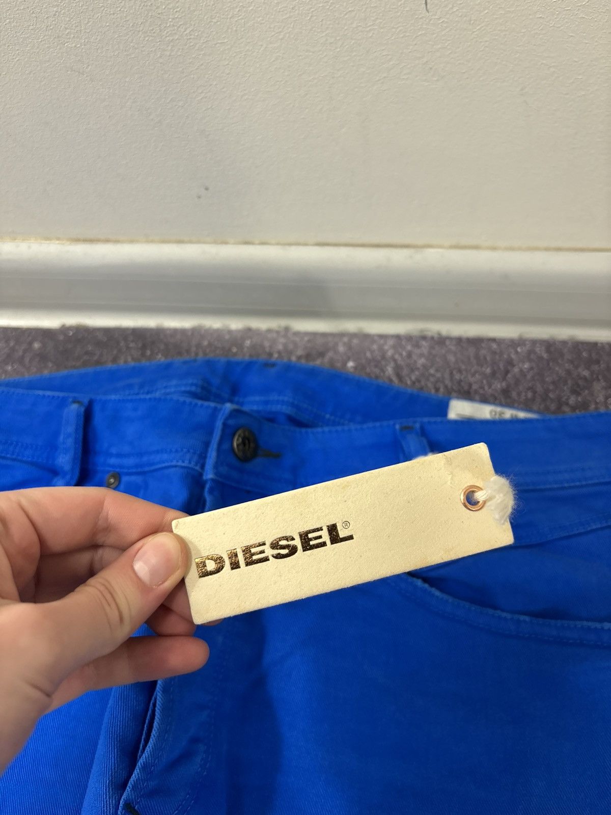 Diesel Diesel Iakop Regular Slim Tapered NWT Men’s Blue Denim Jeans Size US 30 / EU 46 - 7 Thumbnail