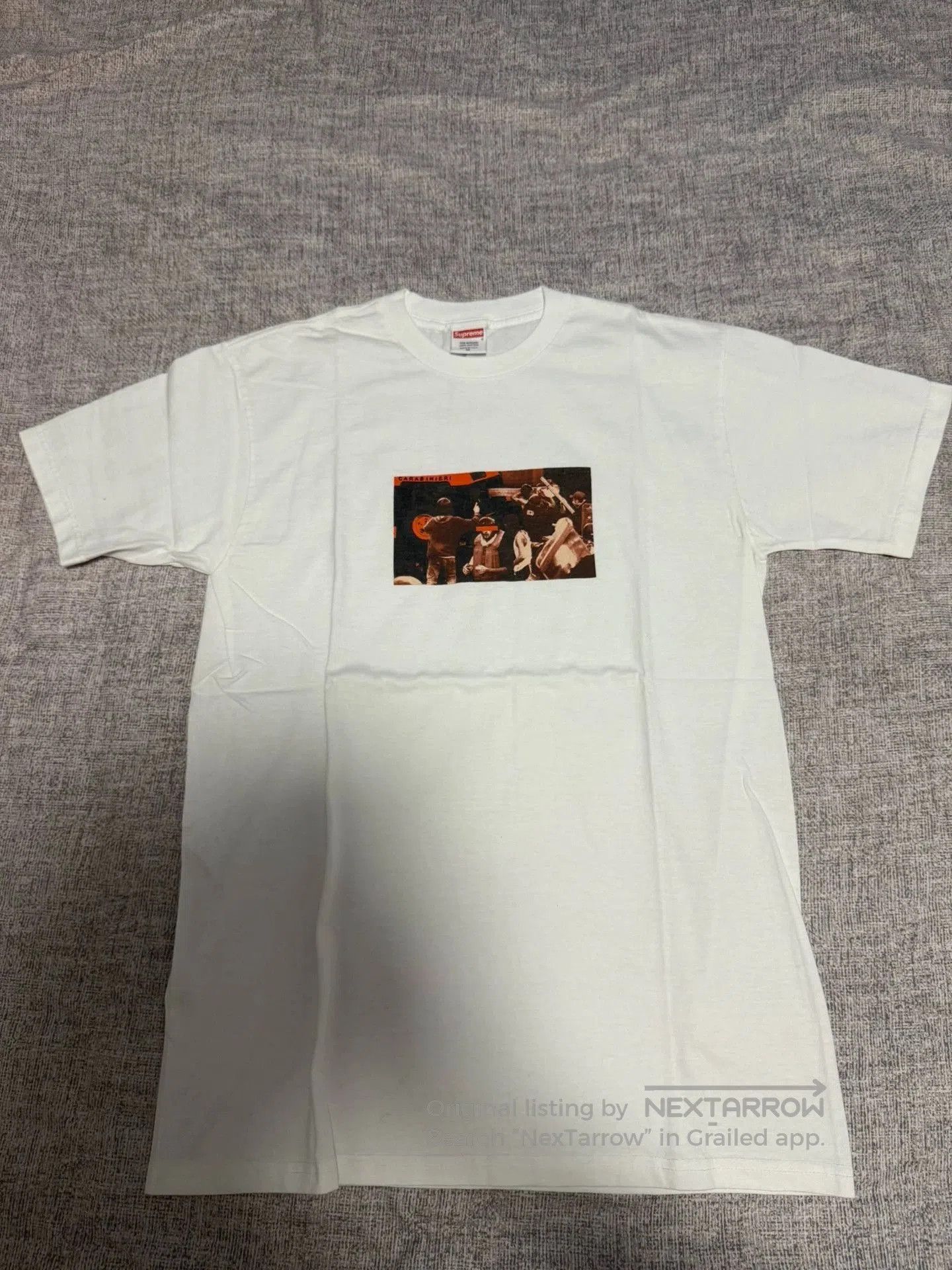 Supreme White Graphic Print Short Sleeve T. Size US M / EU 48-50 / 2 - 2 Thumbnail