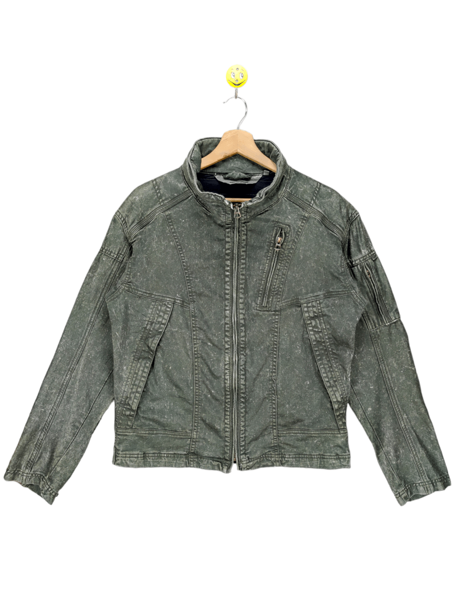 image of StealsWorkers Jacket Zip Up By Fieldcore in Green, Men's (Size Medium)