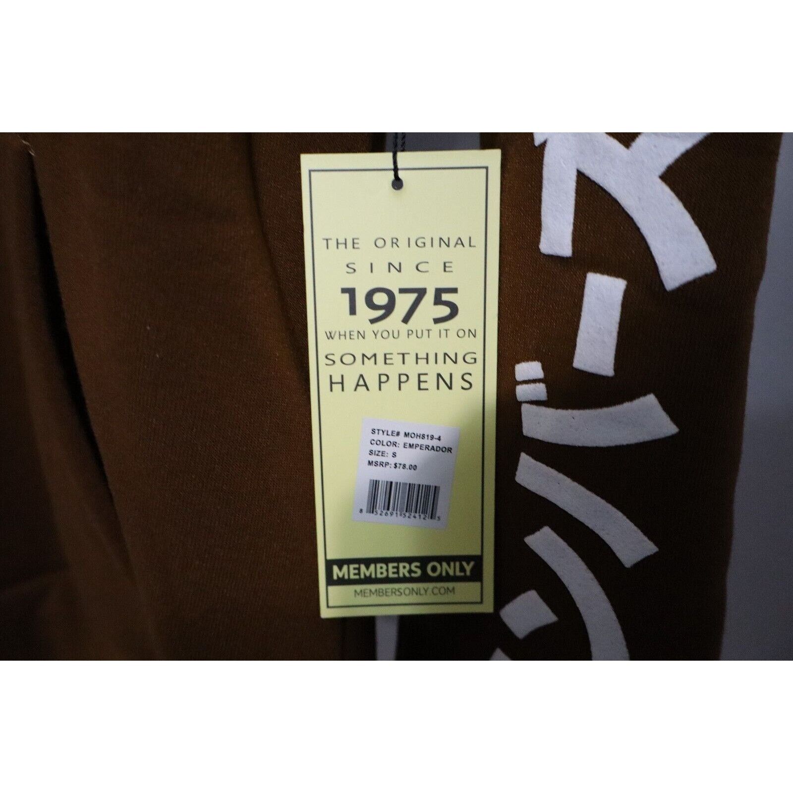 Members Only Members Only Panda Hoodie- Brown Pullover-Small-Pockets- Size US S / EU 44-46 / 1 - 5 Thumbnail