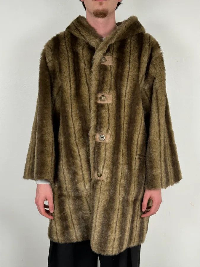 Balmain 1990s Balmain Beige Faux Fur Reversible Coat Size US M / EU 48-50 / 2 - 2 Thumbnail