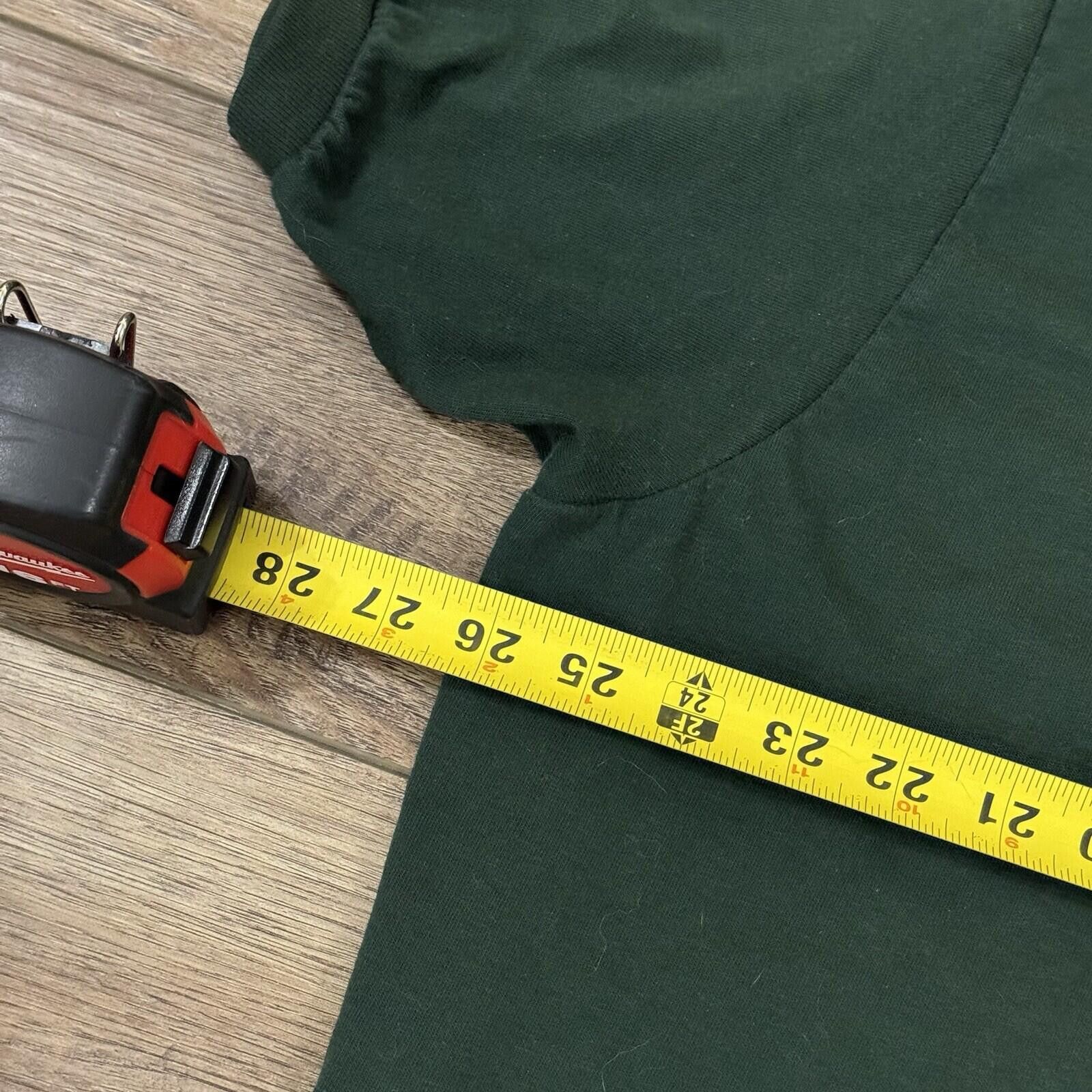 Hanes Vintage 90s Y2K Hanes Dark Green Polo Shirt 2XL Blank Size US XXL / EU 58 / 5 - 6 Thumbnail