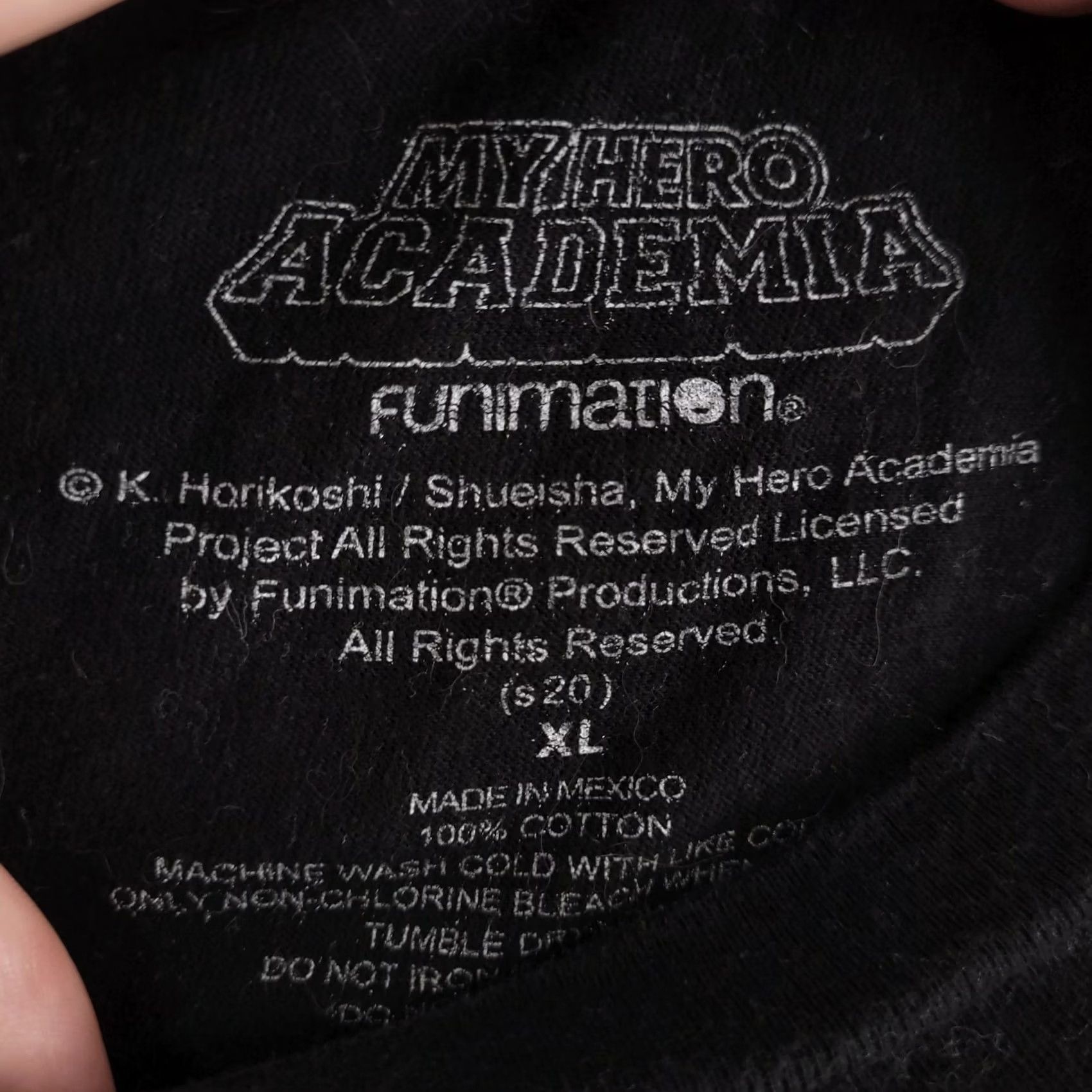 Vintage Funimation My Hero Academia T Shirt Mens XL Black Graphic Short Sleeve Logo Official Size US XL / EU 56 / 4 - 3 Thumbnail