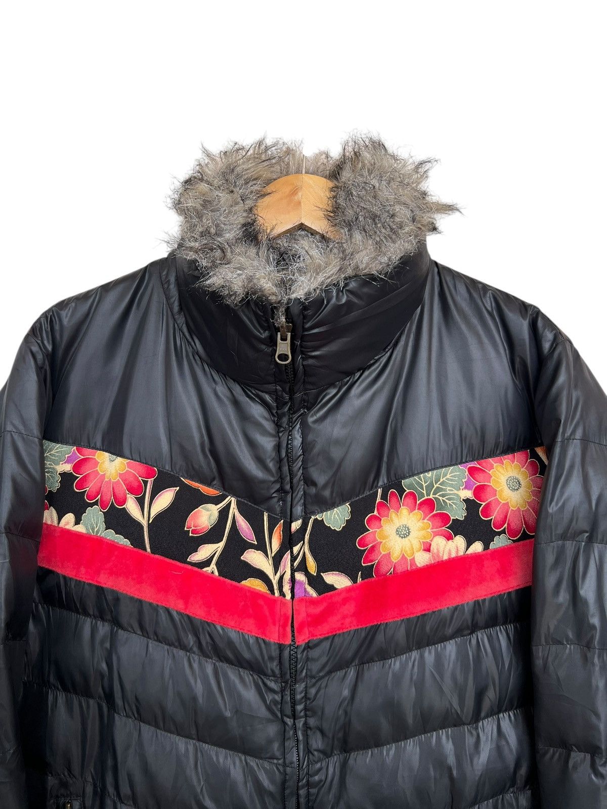 Japanese Brand Sukajan Floral Sakura Sukajan Japan Reversible Fur Jacket Size US M / EU 48-50 / 2 - 9 Thumbnail