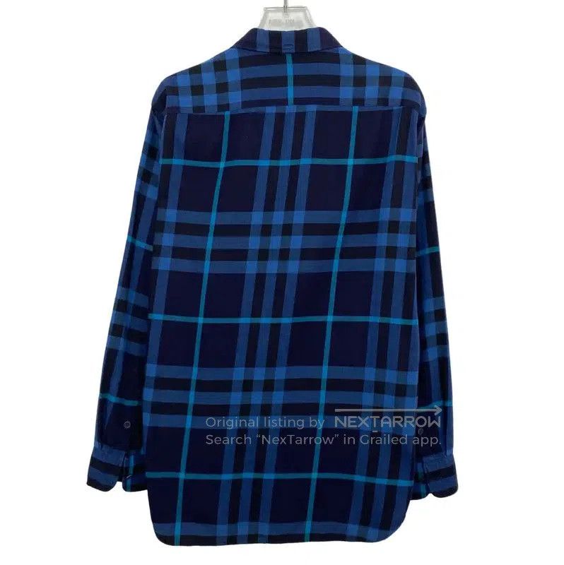 Burberry Burberry Blue Cotton Long Sleeve Shirt. Size US M / EU 48-50 / 2 - 2 Thumbnail