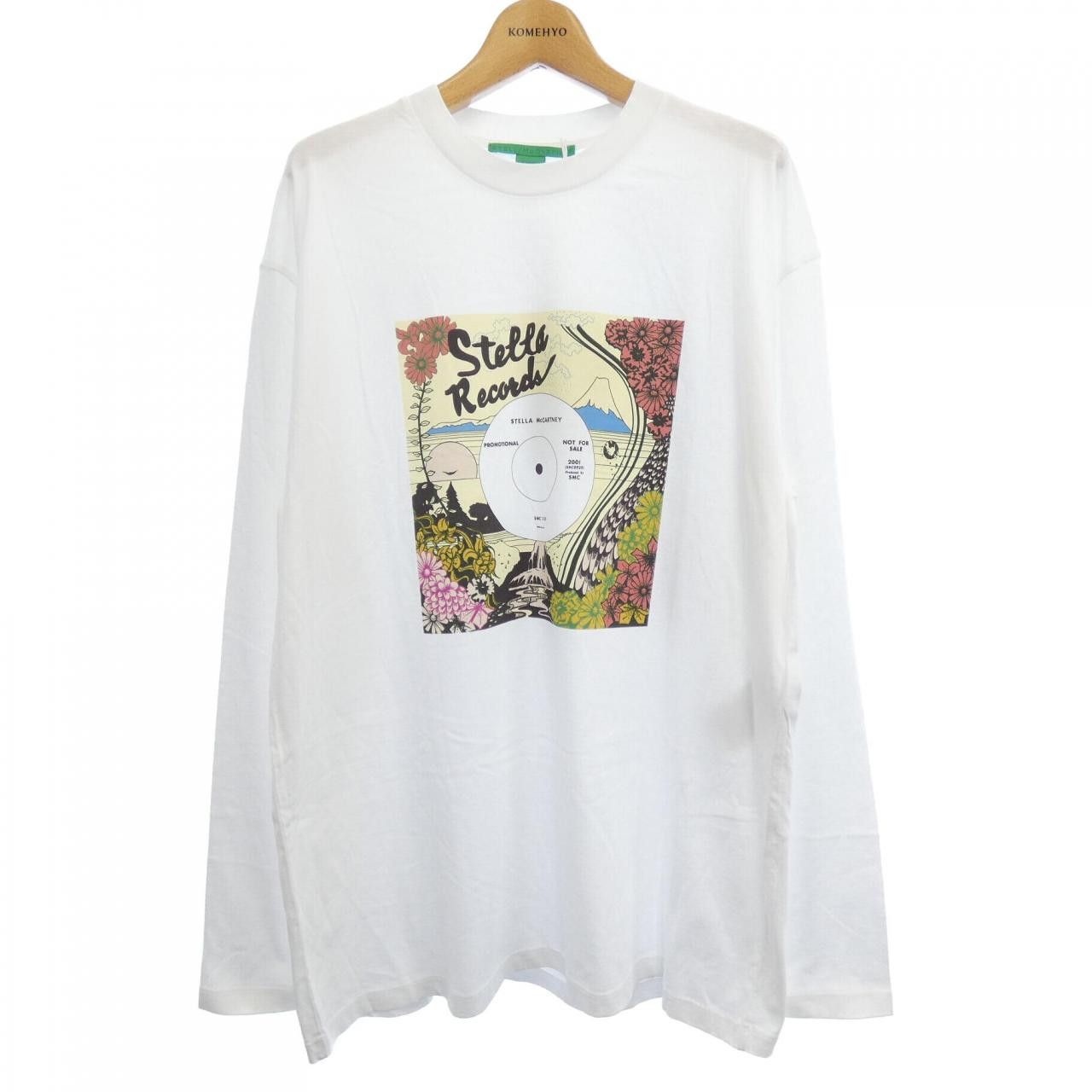Stella Mccartney Stella McCartney Record Long T-shirt Cotton T-Shirts DUTY FREE for USA