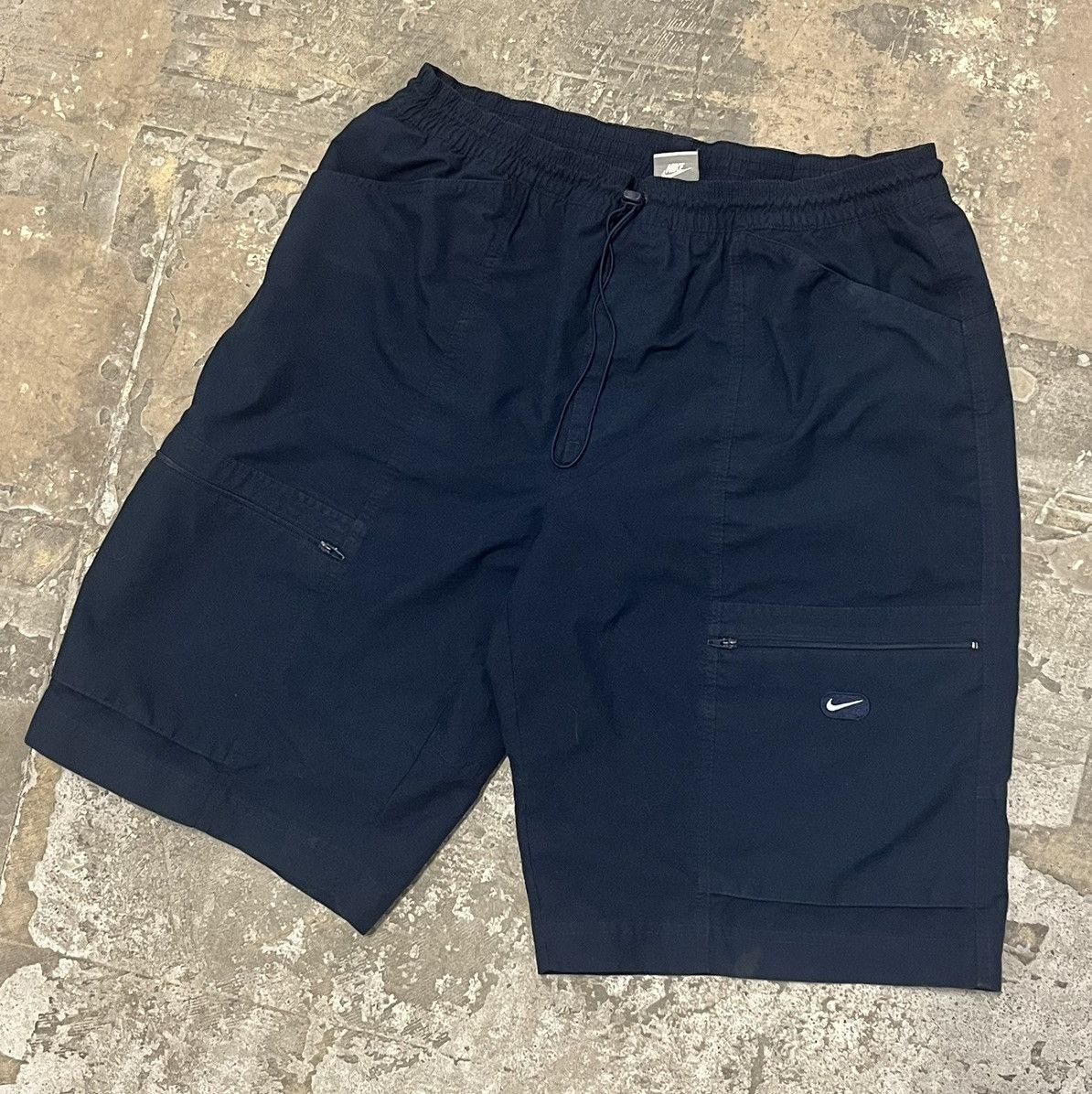 Nike × Vintage Nike utility shorts nylon material mesh inside Size US 30 / EU 46 - 1 Thumbnail