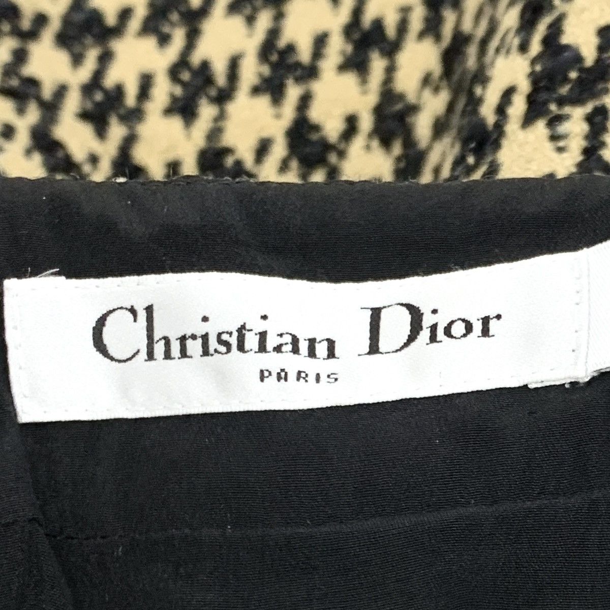 Dior Christian Dior Houndstooth Backless Sleeveless Dress K26WX Size S / US 4 / IT 40 - 5 Thumbnail