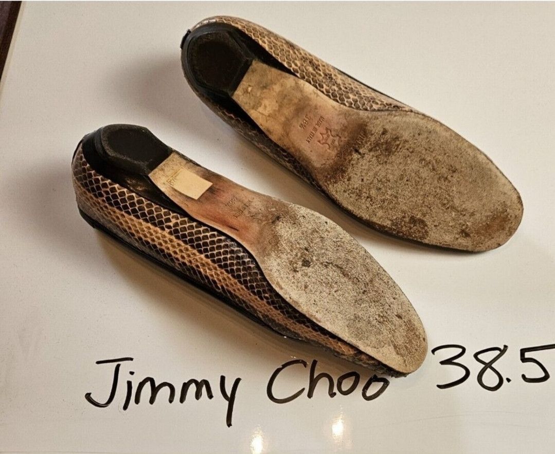 Jimmy Choo Jimy choo snakeskin flats Size US 8.5 / IT 38.5 - 4 Thumbnail