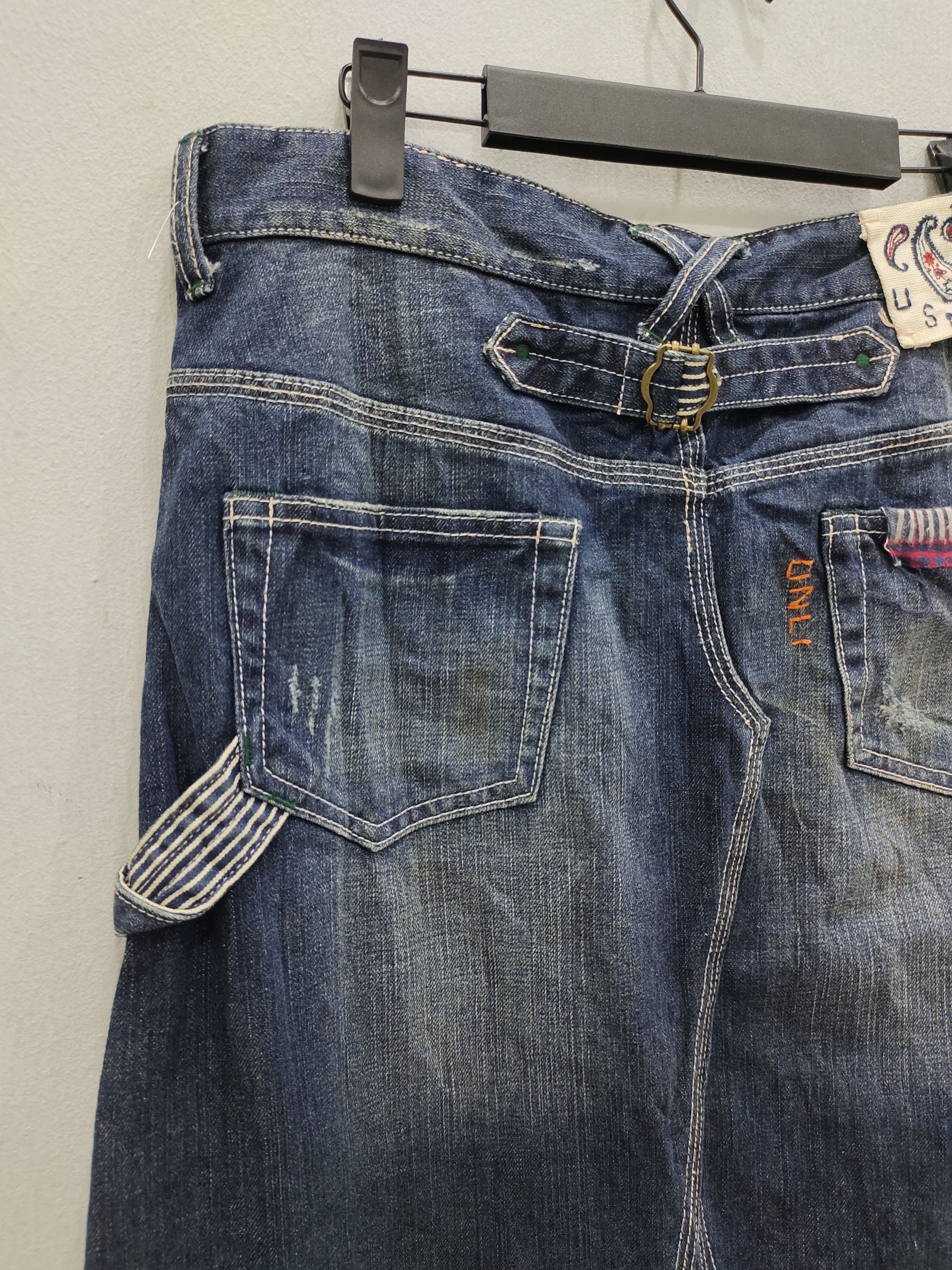 Japanese Brand If six was nine style Maxi Denim Skirt Size 33" - 8 Thumbnail