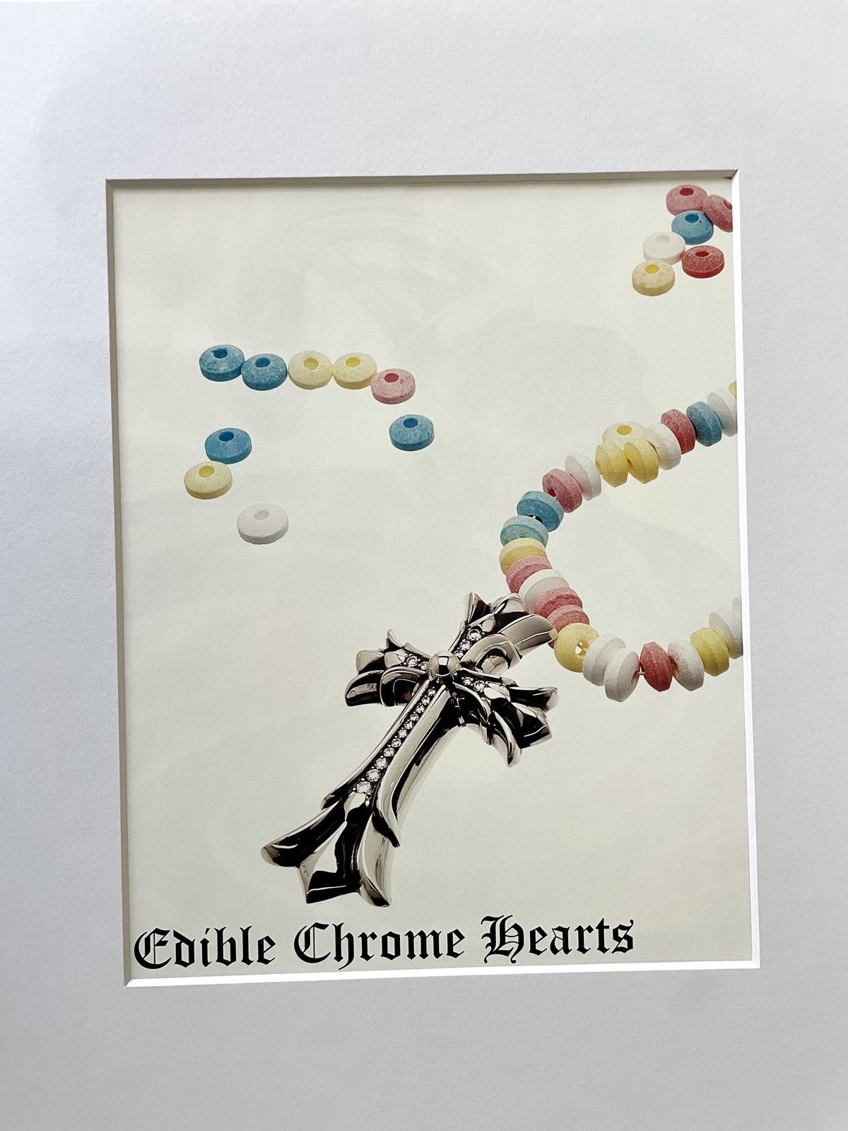 Chrome Hearts Chrome Hearts 11x14 candy cross Matted Frame cutout poster Size ONE SIZE - 2 Thumbnail