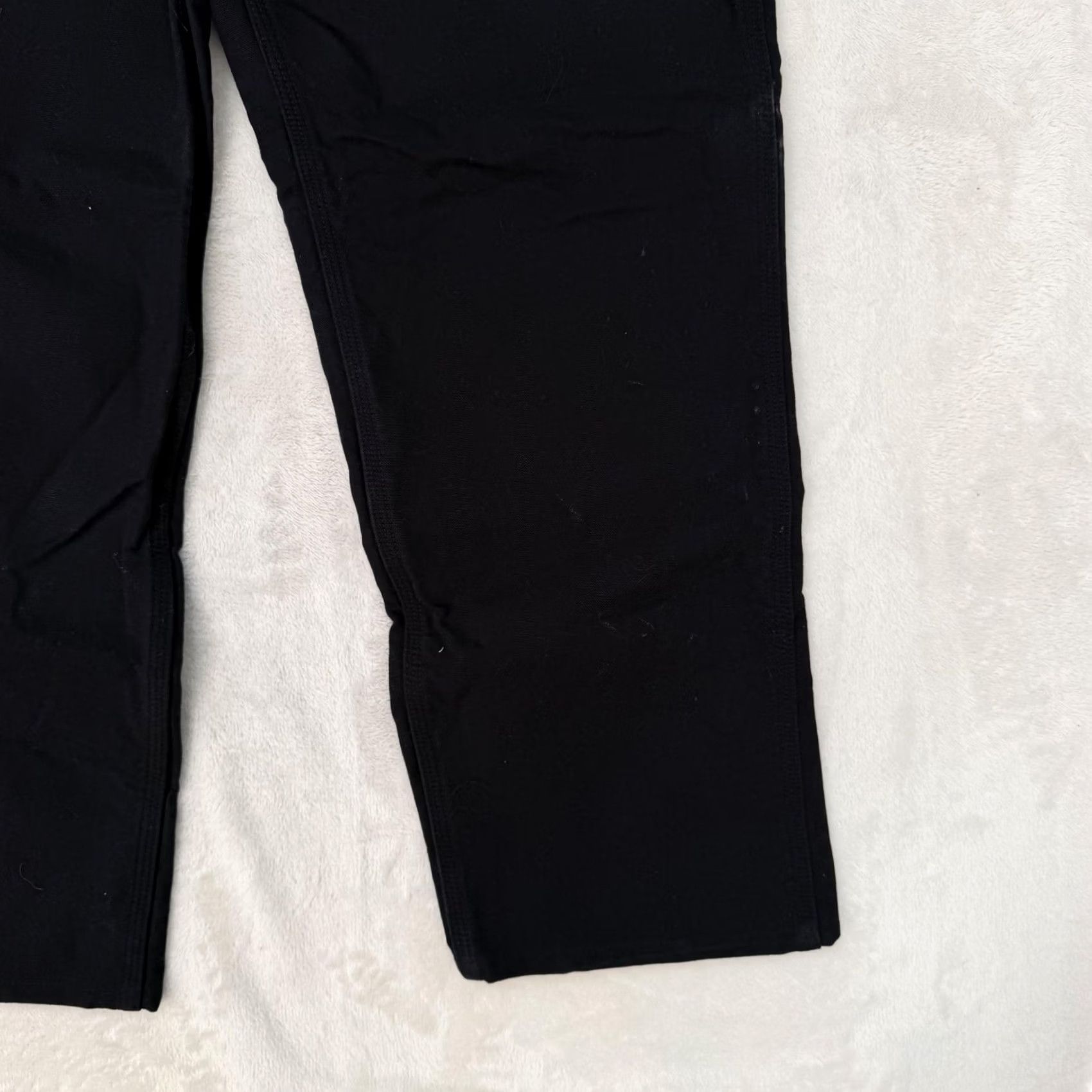 Carhartt Carhartt Jeans Pants Mens 38x34 Black Canvas Carpenter Winter Lined Pockets Logo B111 Straight Front Casual Workwear SS Mens Size US 38 / EU 54 - 3 Thumbnail