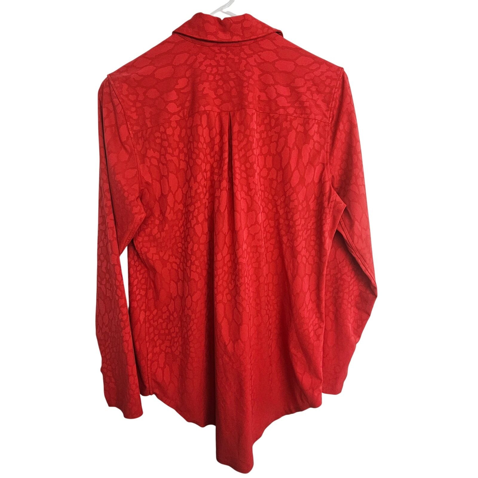 Athleta Athleta Womens Red Urbanite Textured Button Shirt XS Stretch Size XS / US 0-2 / IT 36-38 - 10 Thumbnail