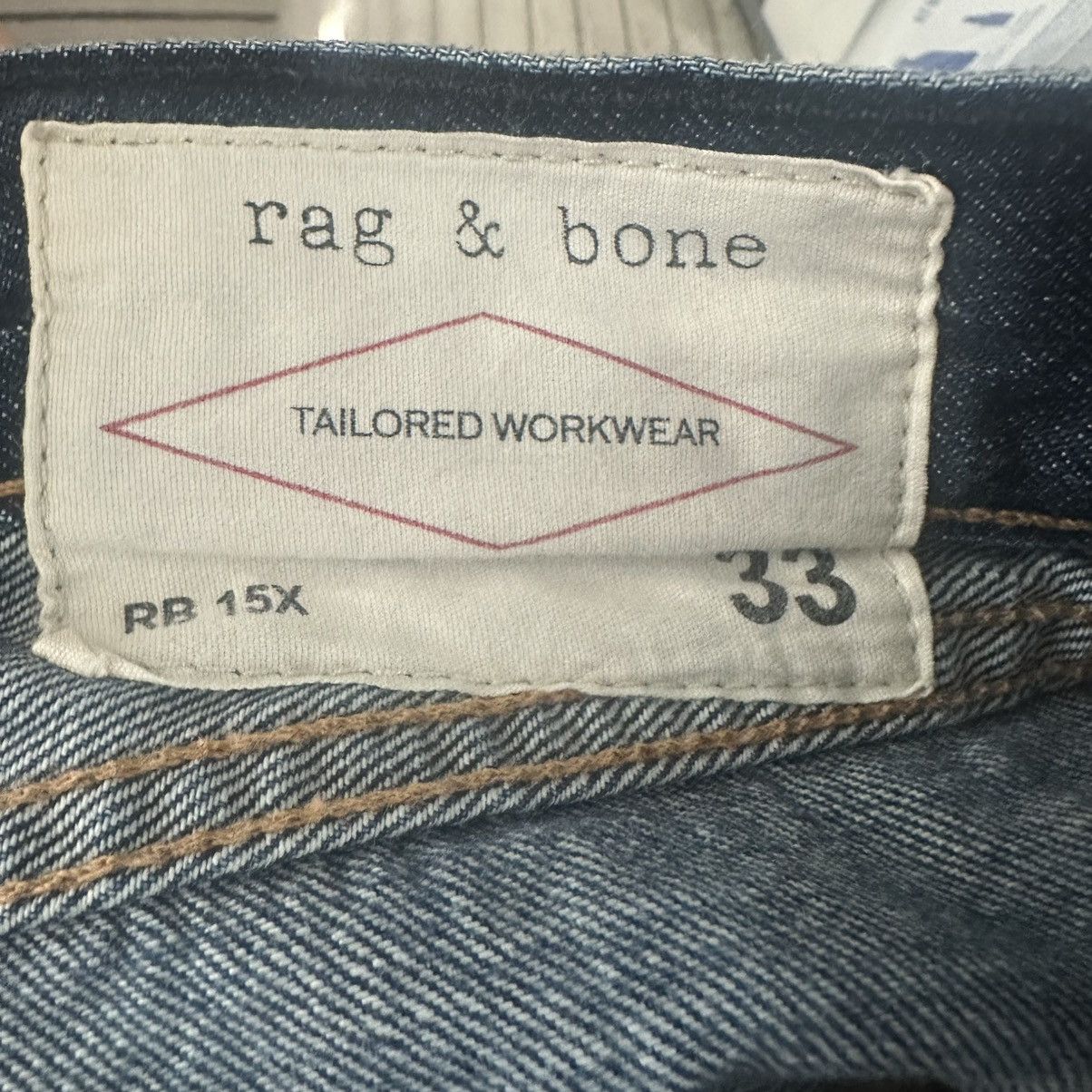Other × Rag & Bone Rag & Bone RB 15X Tailored Workwear Jeans Straight Fit Blue Size US 33 - 5 Thumbnail