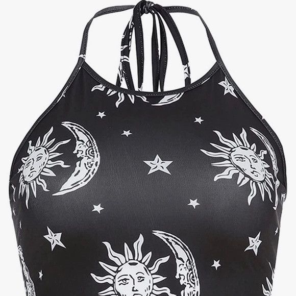 Other Women Star Print Sleeveless Crop Top Size S / US 4 / IT 40 - 1 Thumbnail
