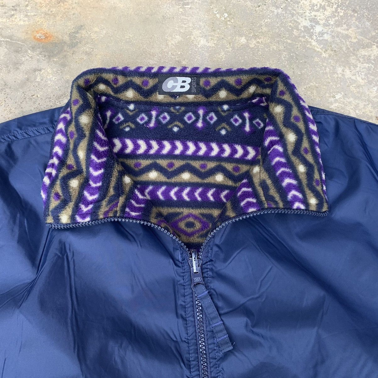 Other Vintage 90s CB Sports Fleece Jacket Reversible Size US M / EU 48-50 / 2 - 12 Thumbnail