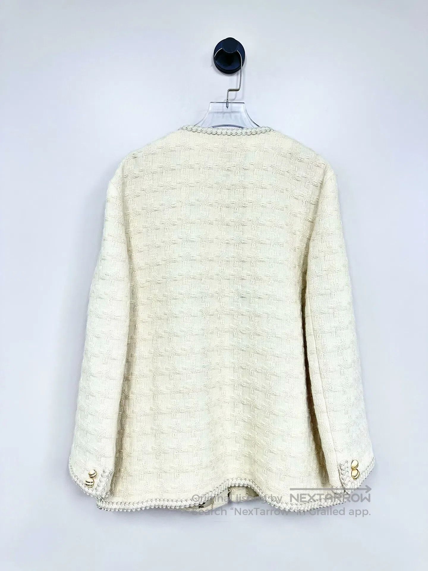 Gucci Guicci Beige Chanel Style Knitted Jacket| Size M / US 6-8 / IT 42-44 - 2 Thumbnail