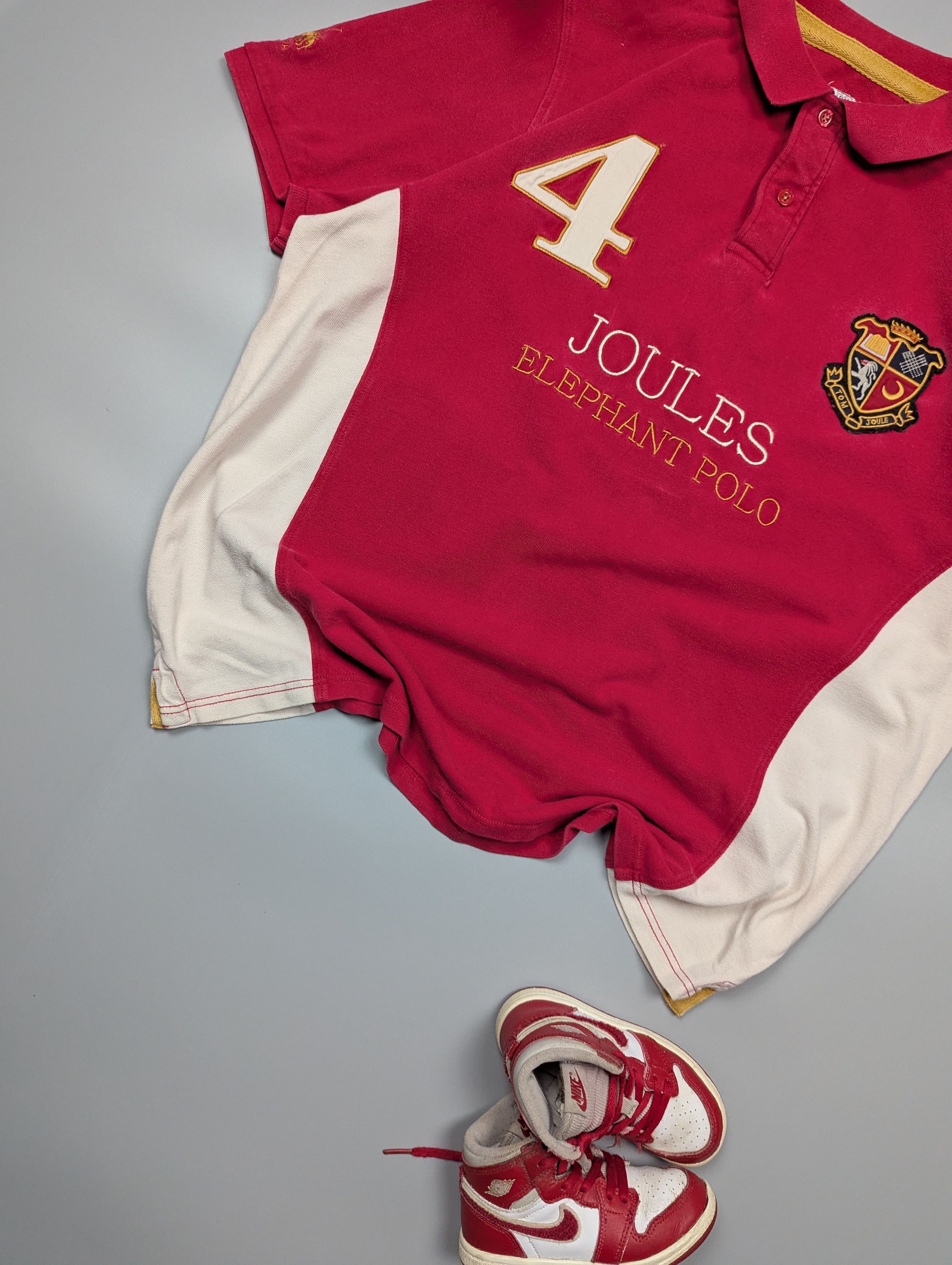 Designer Tom Joule Red Elephant Polo Tournament Cotton Polo Shirt XXL Size US XXL / EU 58 / 5 - 4 Thumbnail
