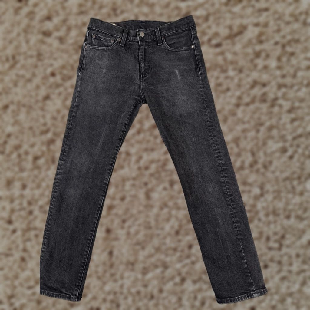 Levi's Levi's 502 Jeans Mens 30 Black Denim Straight Regular 5-Pocket Design Zip Inseam 27in Cotton Blend Vintage No Size US 30 / EU 46 - 1 Thumbnail