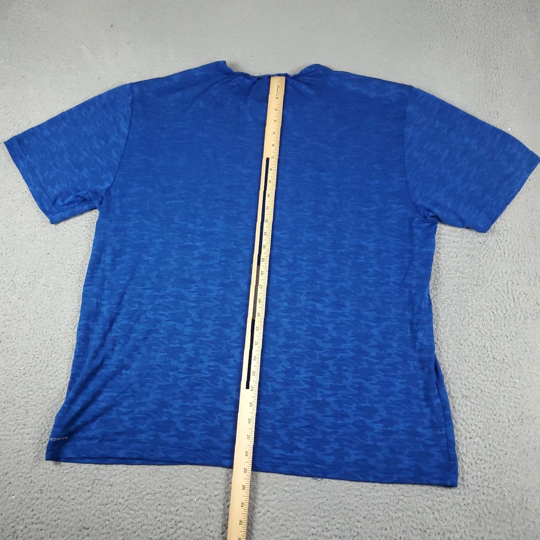 Reebok Reebok Shirt Mens 2XL Blue Logo Short Sleeve Crew Neck Cotton Blend Adult Vintage No Size US XXL / EU 58 / 5 - 4 Thumbnail