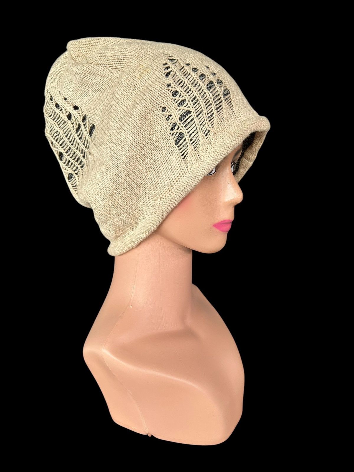 Japanese Brand × Kapital × Vintage Japanese Distressed Punk Bondage Style Beanie Hats Size ONE SIZE - 2 Thumbnail