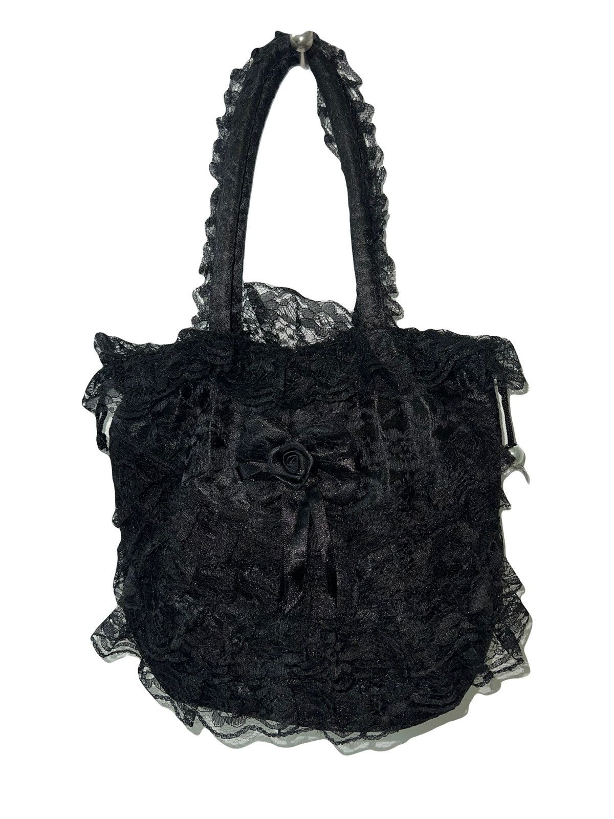 Japanese Brand Japanese gothic lace handle bag 🥀🖤 Size ONE SIZE - 1 Thumbnail