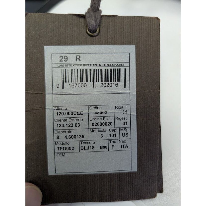 Tom Ford o1rshd1 Q:2 / Straight Denim Jeans in Blue 29 Size US 29 - 19 Thumbnail