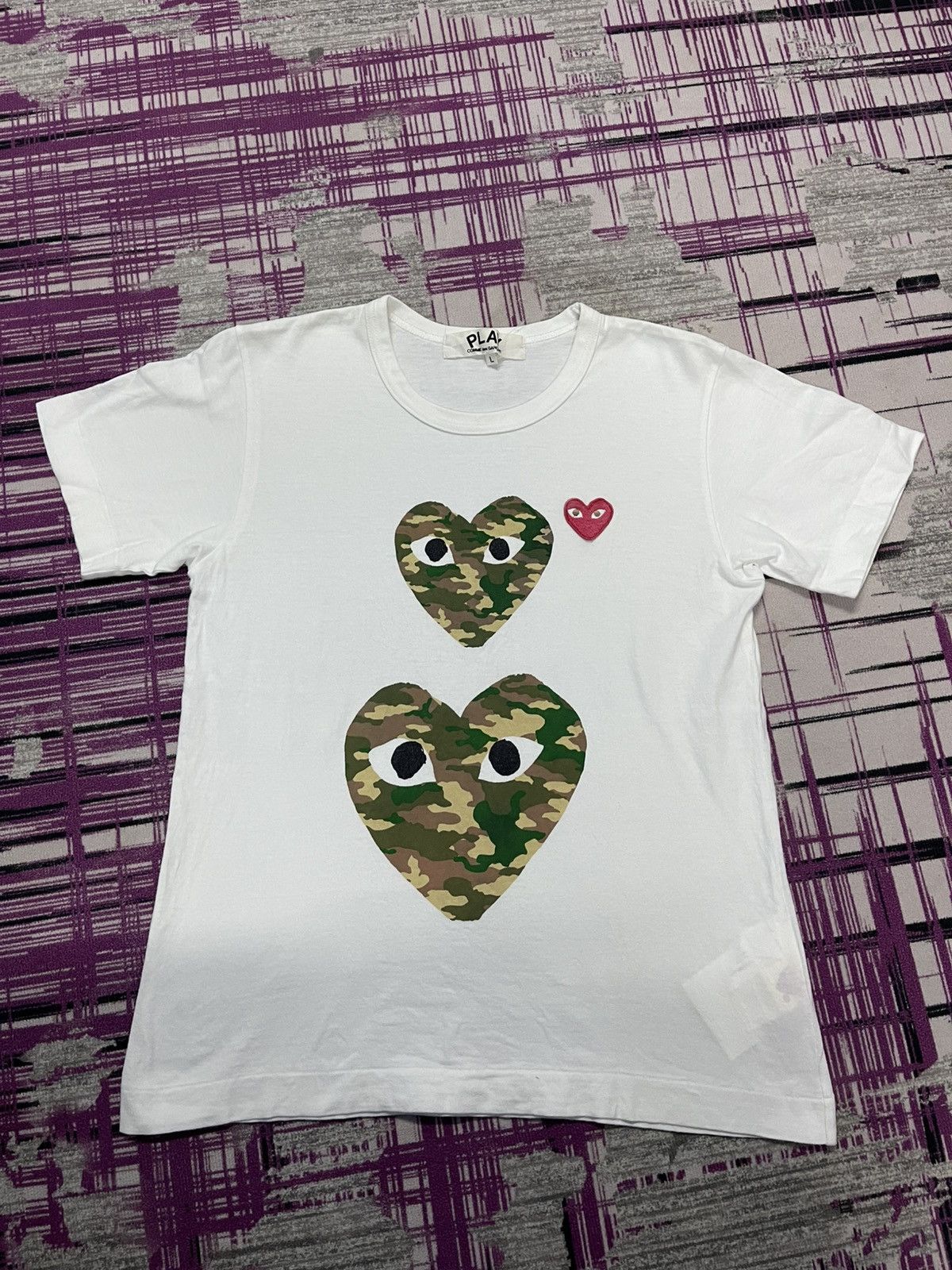 Comme des Garcons VINTAGE PLAY COMME DES GARCONS TEE VERY RARE Size US L / EU 52-54 / 3 - 1 Thumbnail