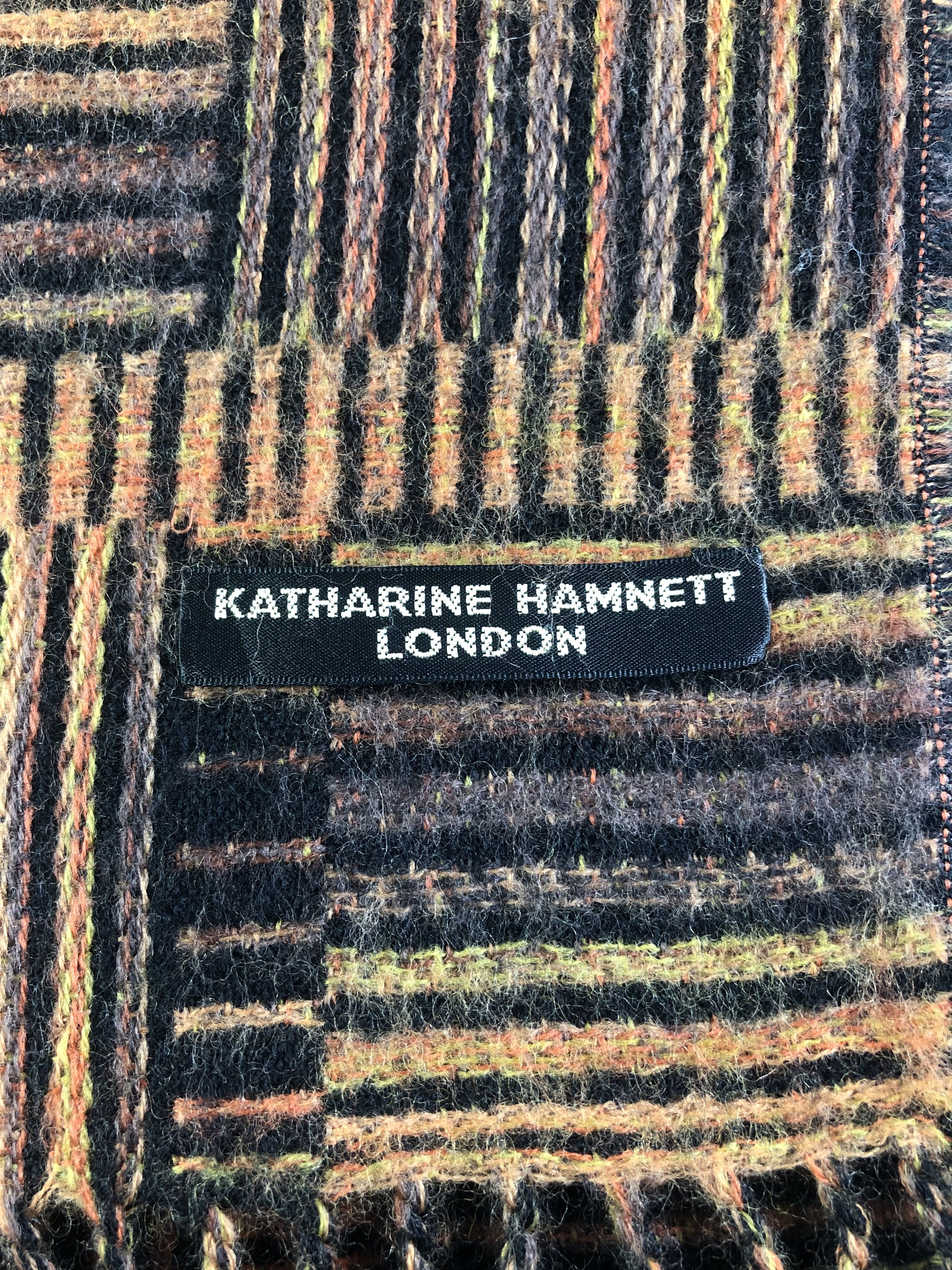 Katharine Hamnett London × Vintage Katharine Hamnett Scarf / Muffler / Neckwear SS1270 Size ONE SIZE - 4 Thumbnail
