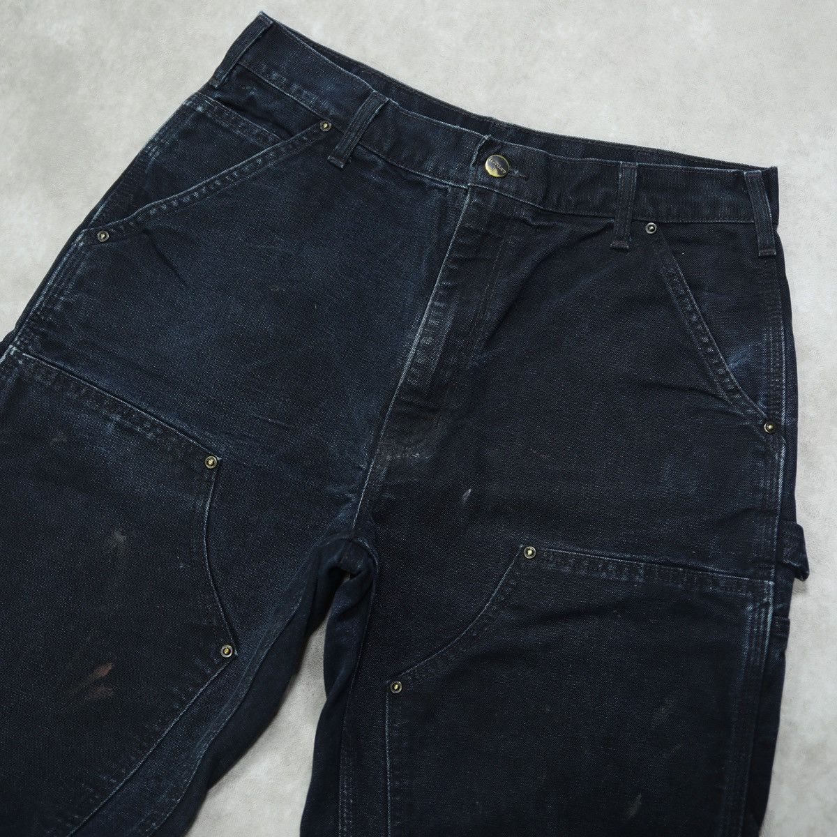 Carhartt RARE Carhartt x Chrysler IFD Faded Black Double Knee Pant Size US 30 / EU 46 - 20 Thumbnail