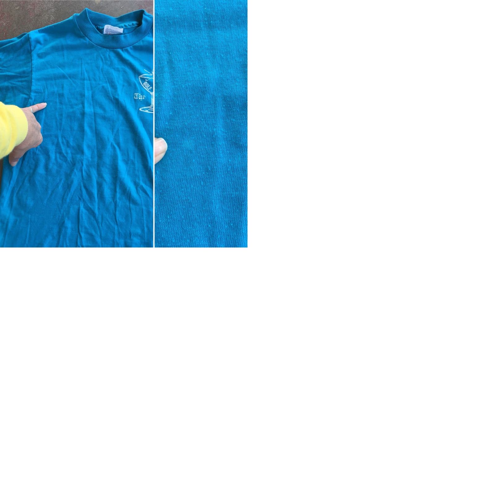 Hanes VINTAGE Hanes Fifty Fifty The Pub GOLF 1988 T Shirt 80s Made In USA Size M Blue Short Sleeve Mens Graphic Tee Size US M / EU 48-50 / 2 - 9 Thumbnail
