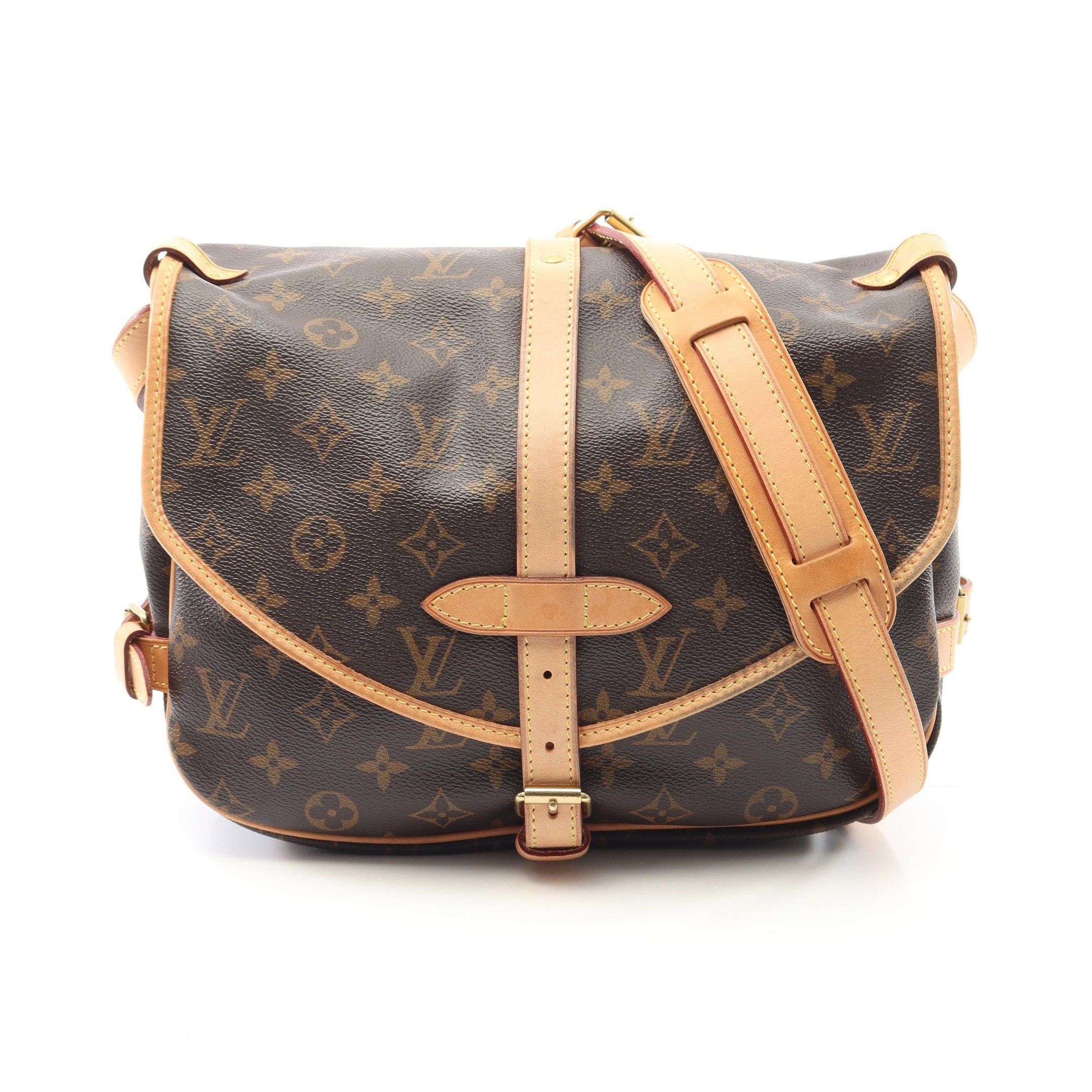 Louis Vuitton Louis Vuitton Saumur 30 Monogram Shoulder Bag Leather Brown Size ONE SIZE - 1 Thumbnail