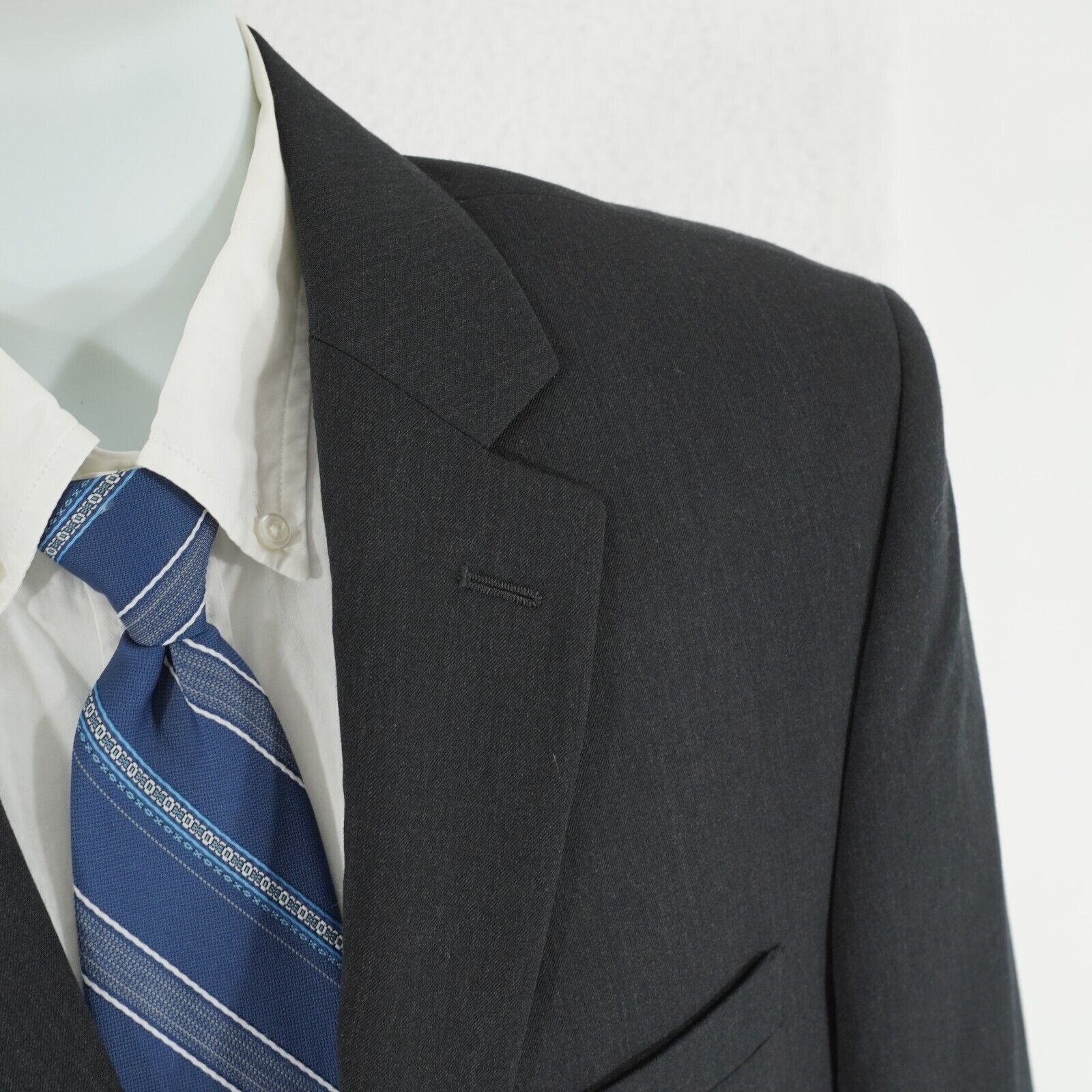 Pronto Uomo Pronto Uomo Wool 2 Button Charcoal Gray 2 Piece Suit 38R 36/ Size 38R - 2 Thumbnail