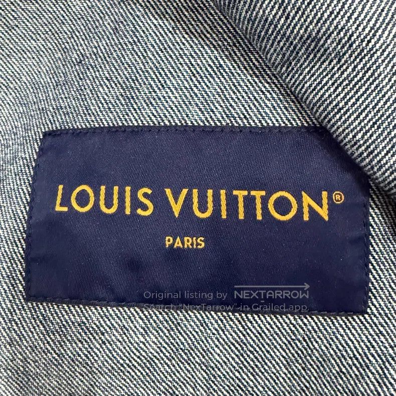 Louis Vuitton Louis Vuitton Gradient logo leather denim jacket Size US S / EU 44-46 / 1 - 5 Thumbnail