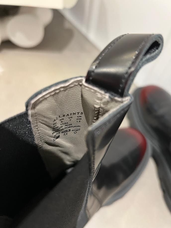 Allsaints All Saints Chelsea black Alex with Truffle finish Size US 7 / IT 37 - 9 Thumbnail