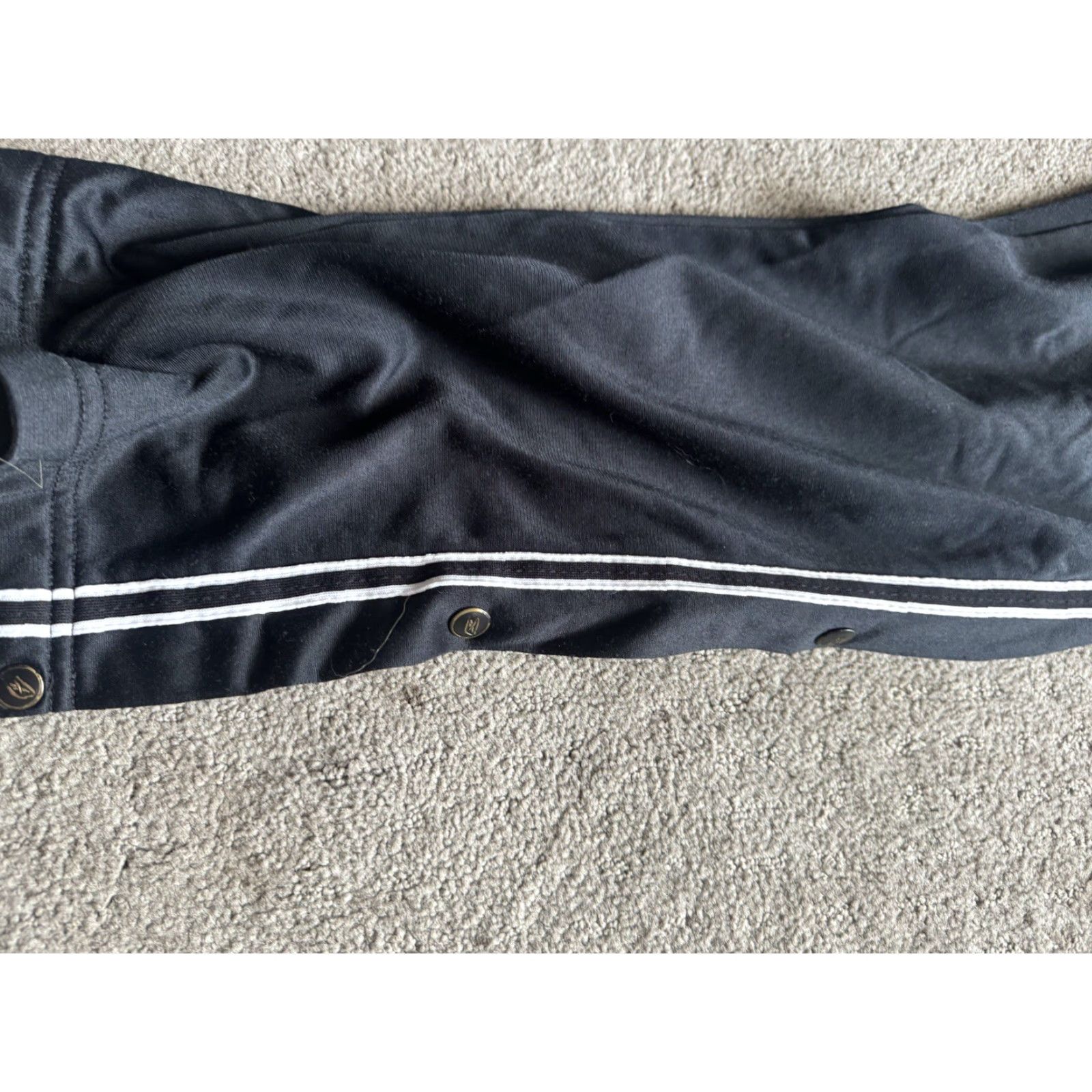 Reebok VINTAGE Reebok Pants Sweatpants Black Men's S Elastic Ankle Cuffs Logo Pockets Fleece Training Casual Mens Size US 29 - 6 Thumbnail