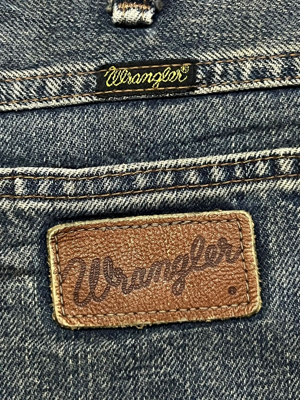 Wrangler Bootcut Vintage 90s Wrangler Blue Bell USA - Faded Mud Wash Size US 32 / EU 48 - 11 Thumbnail