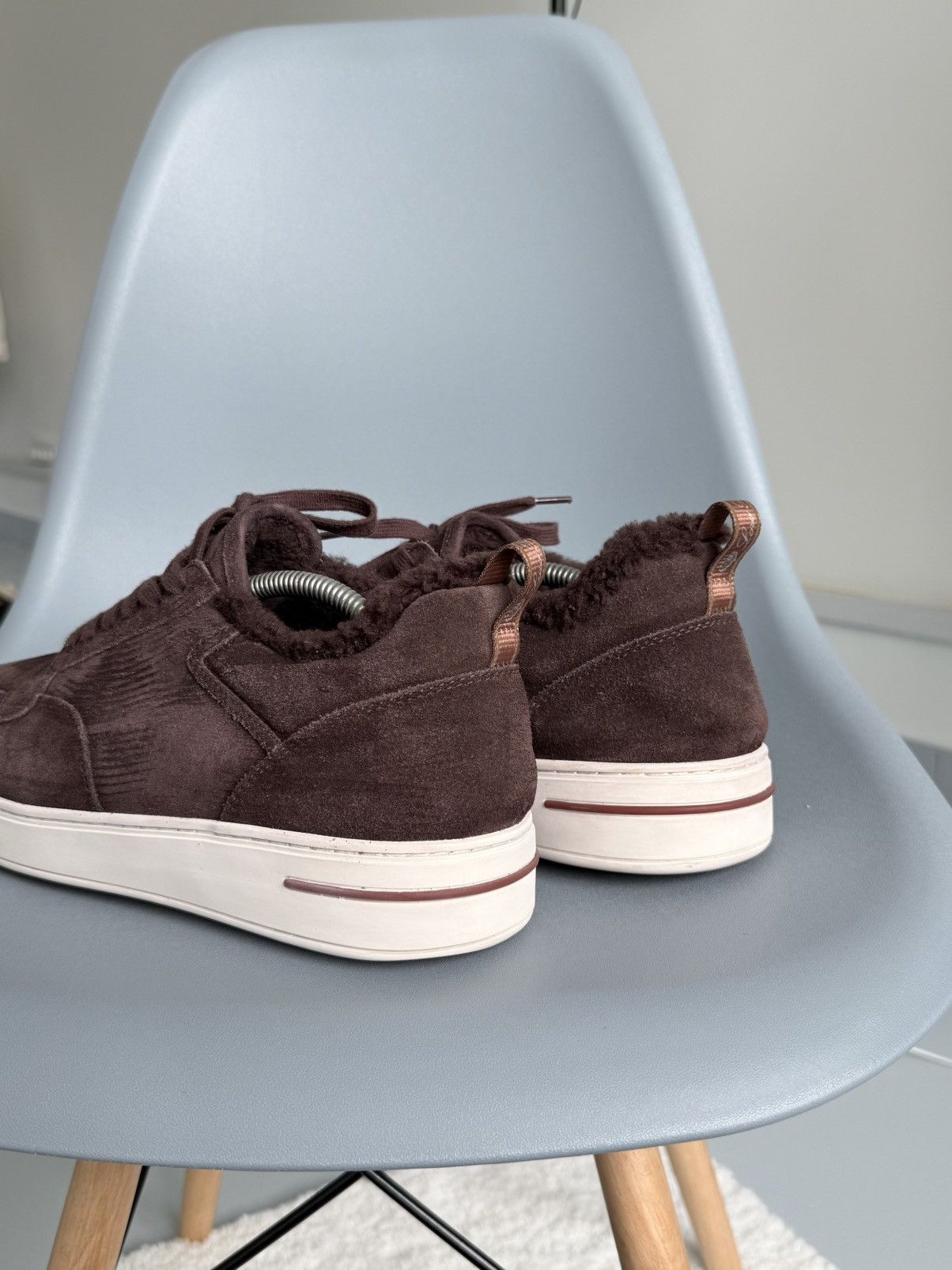 Loro Piana Loro Piana Newport Sneaker Sherling Burgandy Size US 10 / EU 43 - 8 Thumbnail