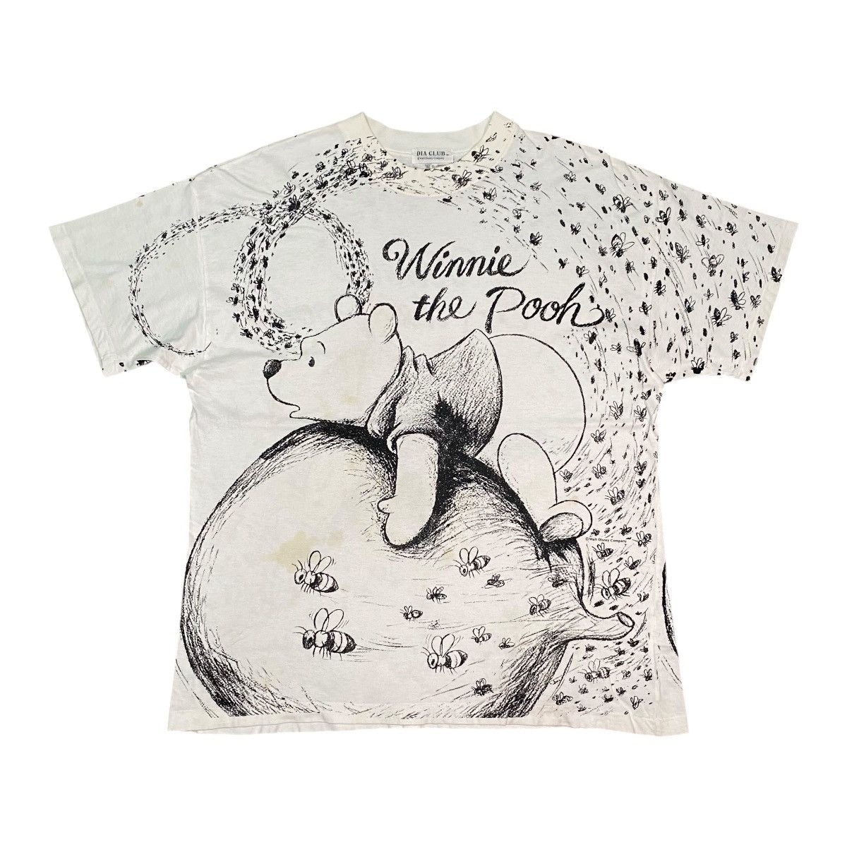 Disney × Vintage Vintage Winnie The Pooh Alloverprint Disney T Shirt RARE Size US XL / EU 56 / 4 - 1 Thumbnail