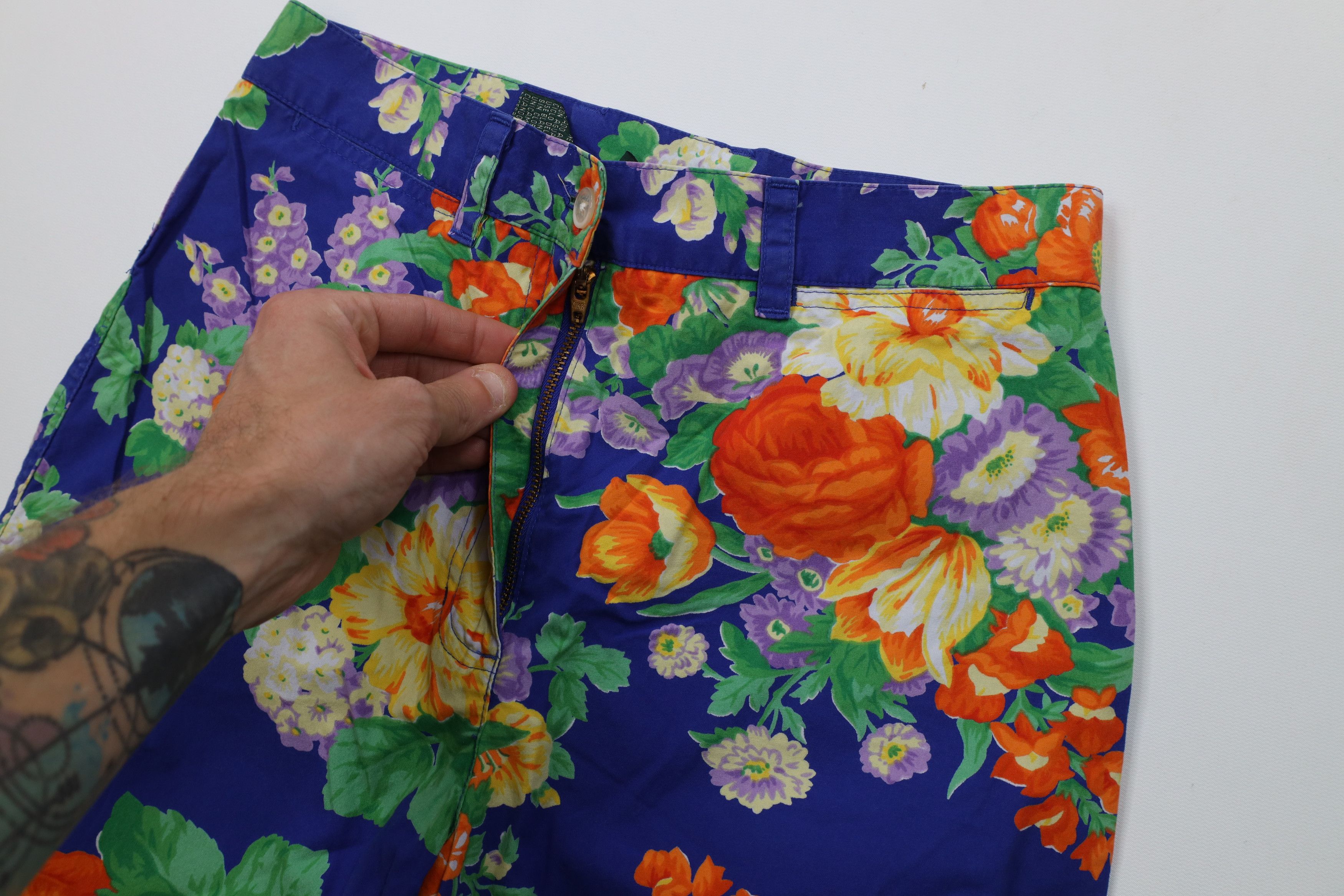 Ralph Lauren Vintage 90s Ralph Lauren All Over Print Capris Pants Cotton Size 27" / US 4 / IT 40 - 6 Thumbnail